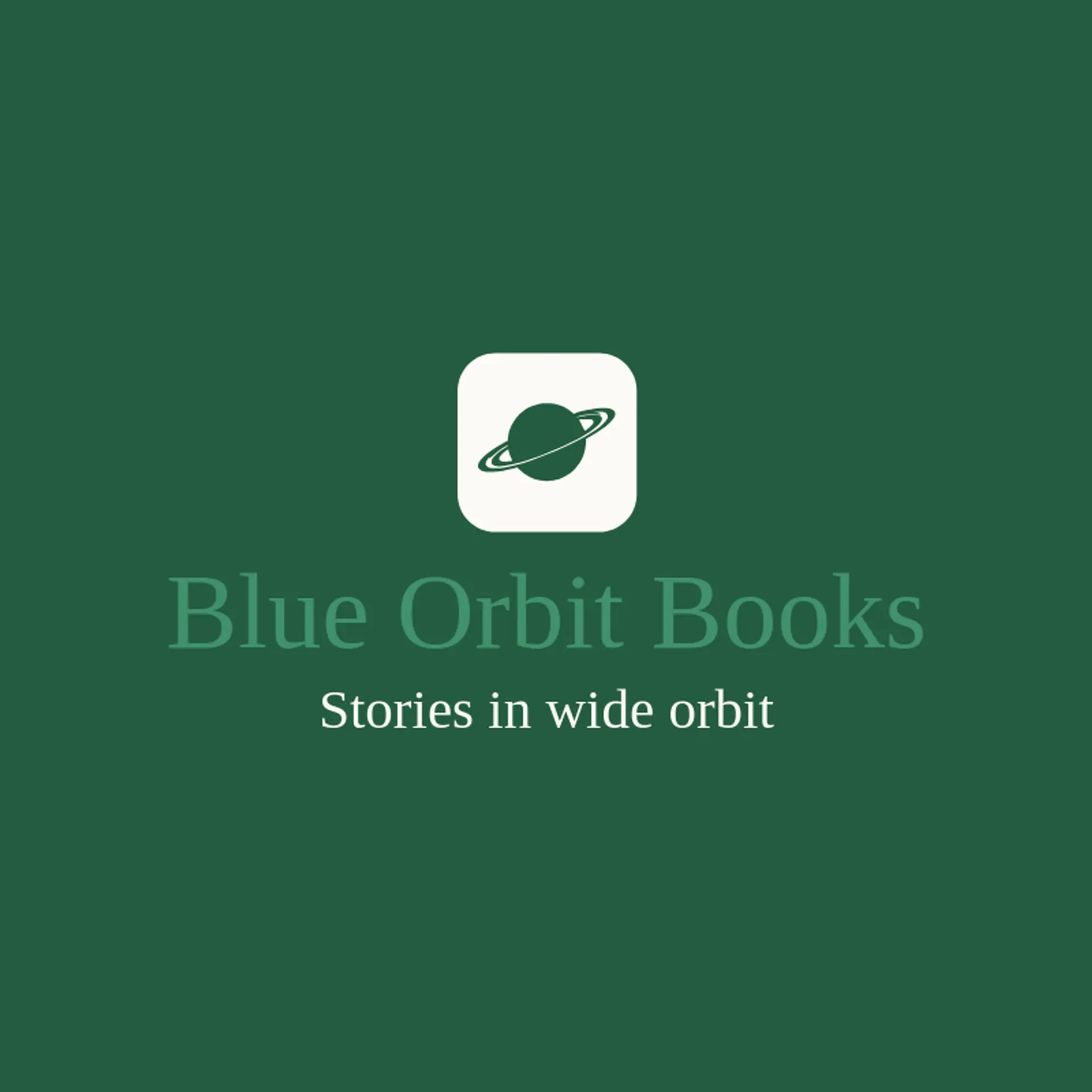 Blue Orbit Books logo for saturn