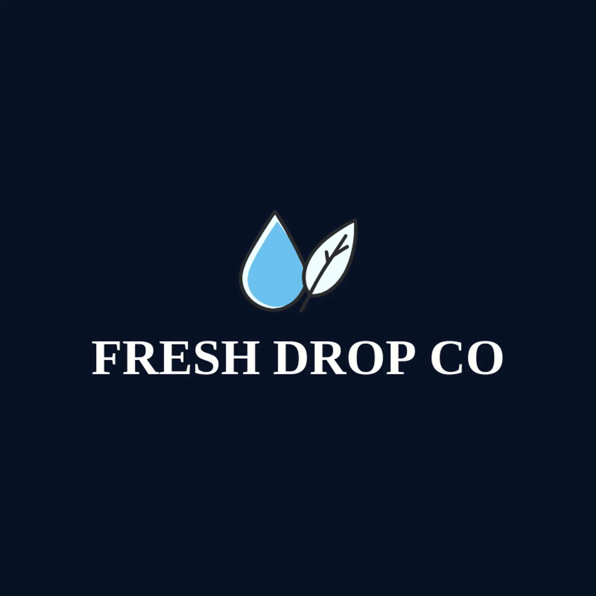 Fresh Drop Co logo for drip
