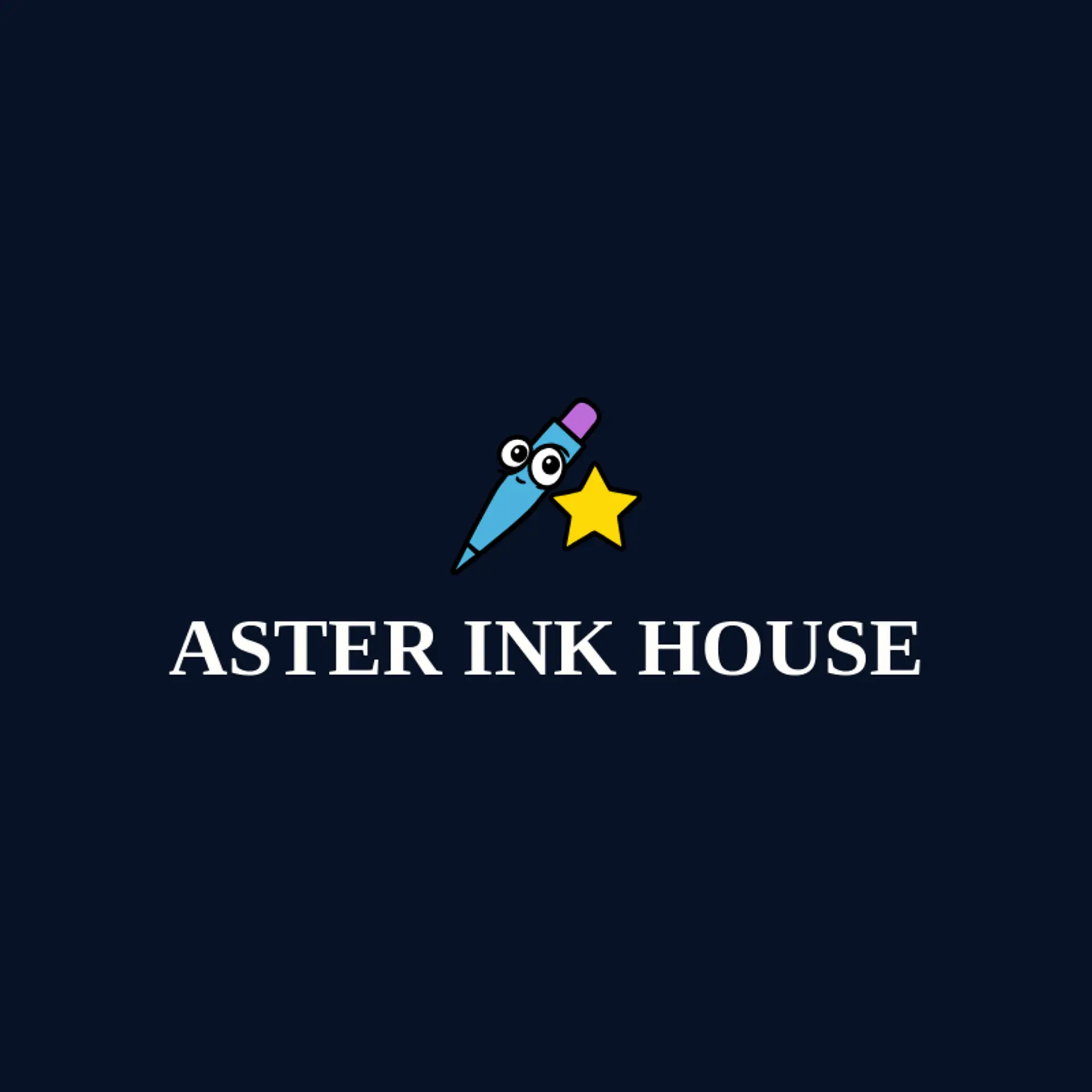 Aster Ink House logo for tattoo shop