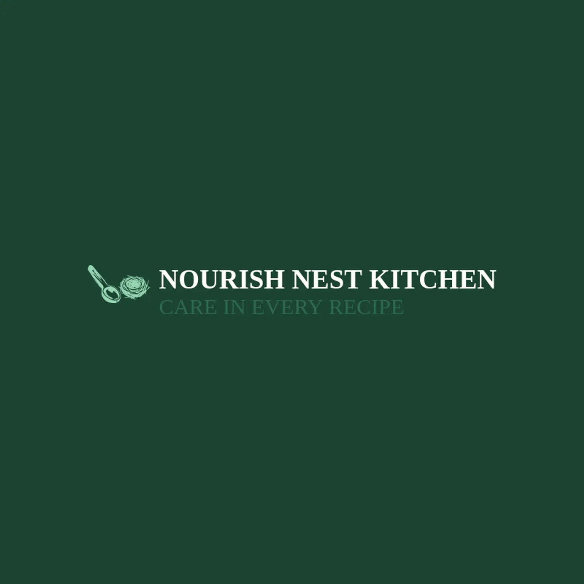 Nourish Nest Kitchen logo for spoon
