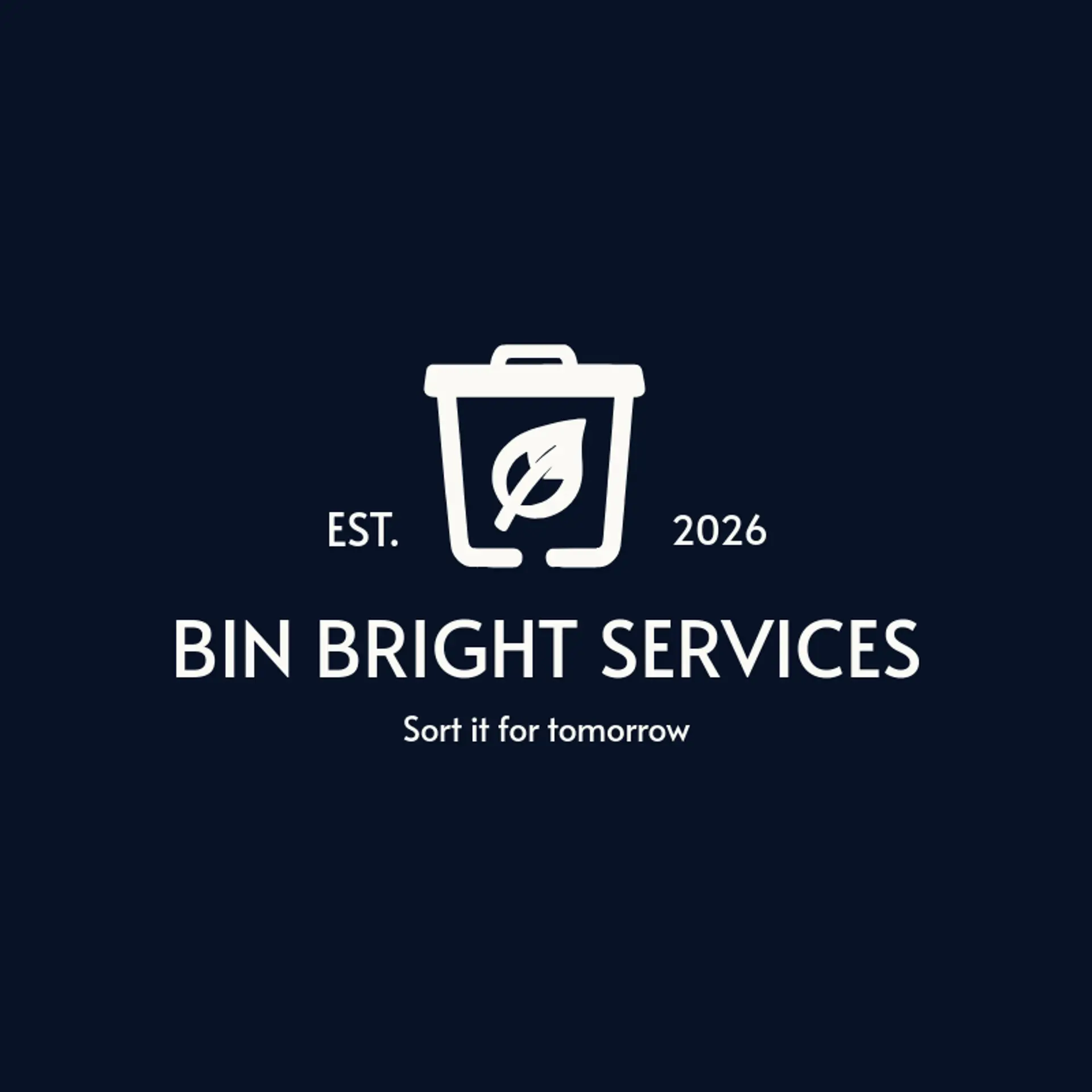 Bin Bright Services logo for recycle