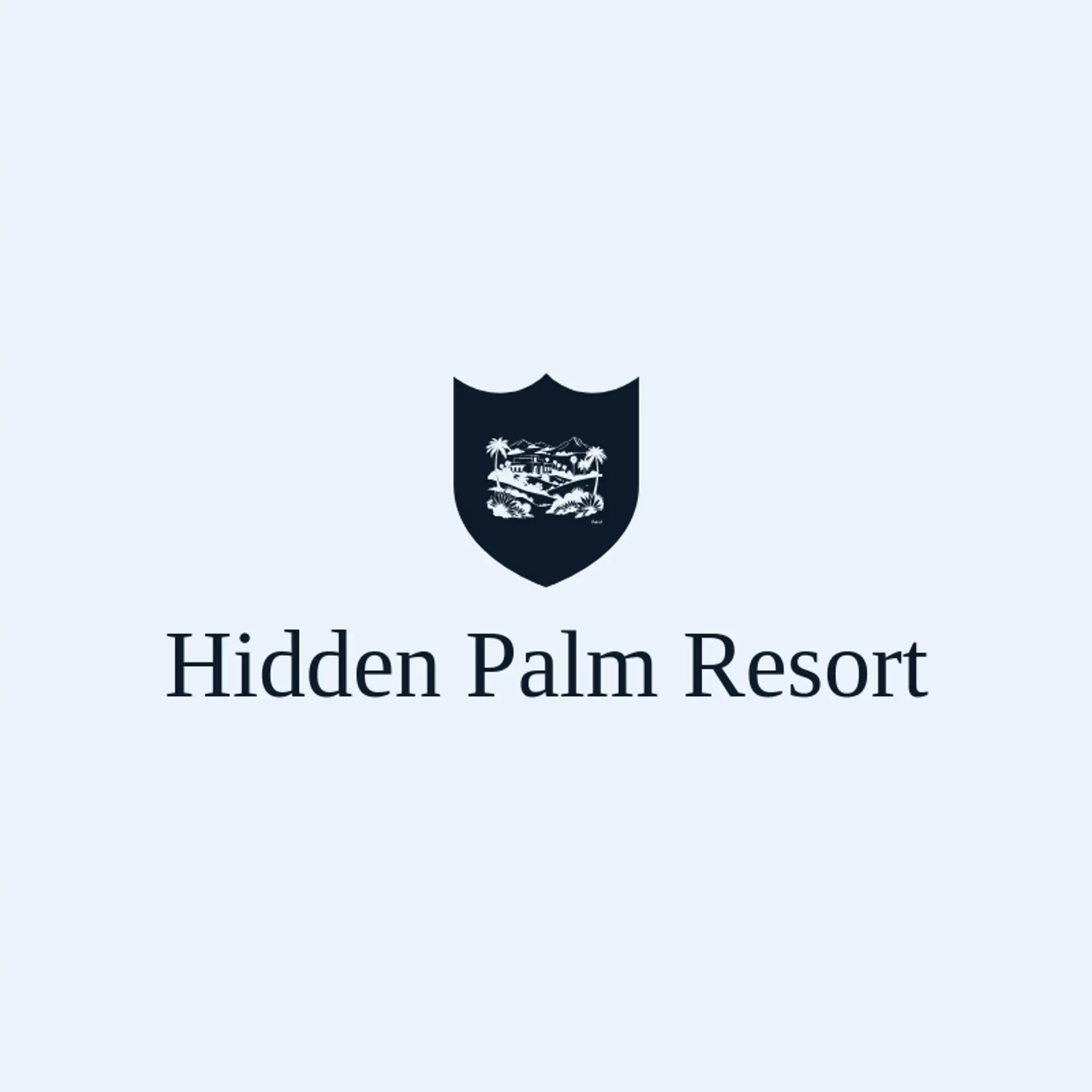 Hidden Palm Resort logo for oasis