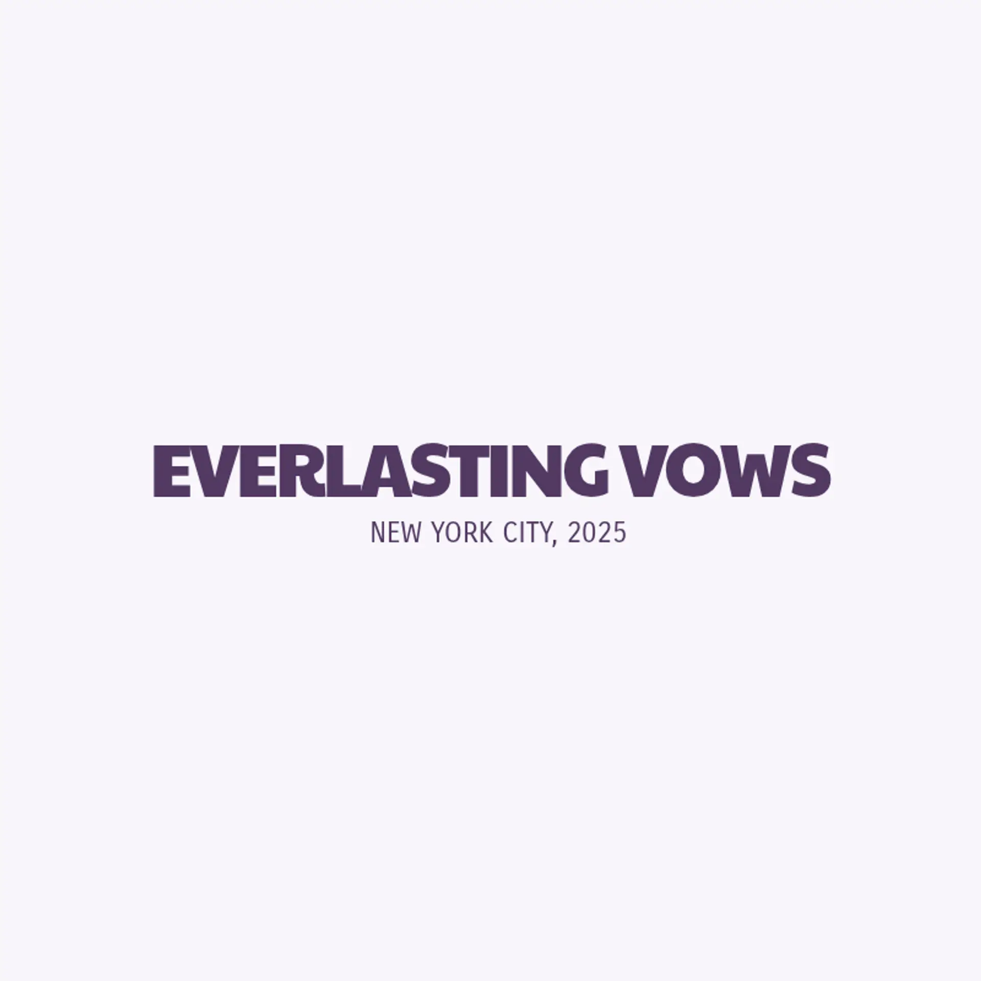 Eternal Vows logo for wedding company
