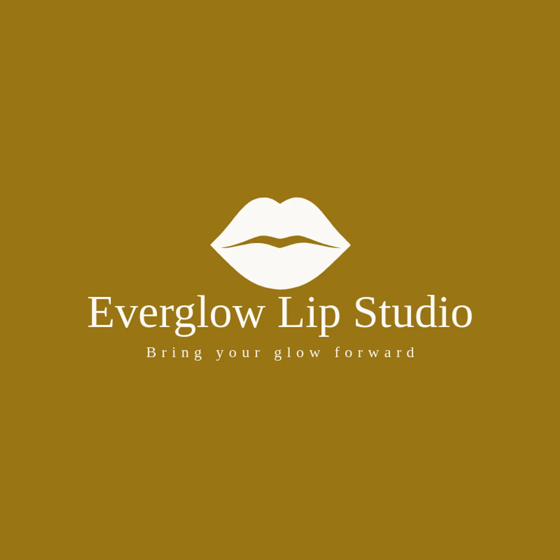 Everglow Lip Studio logo for lips