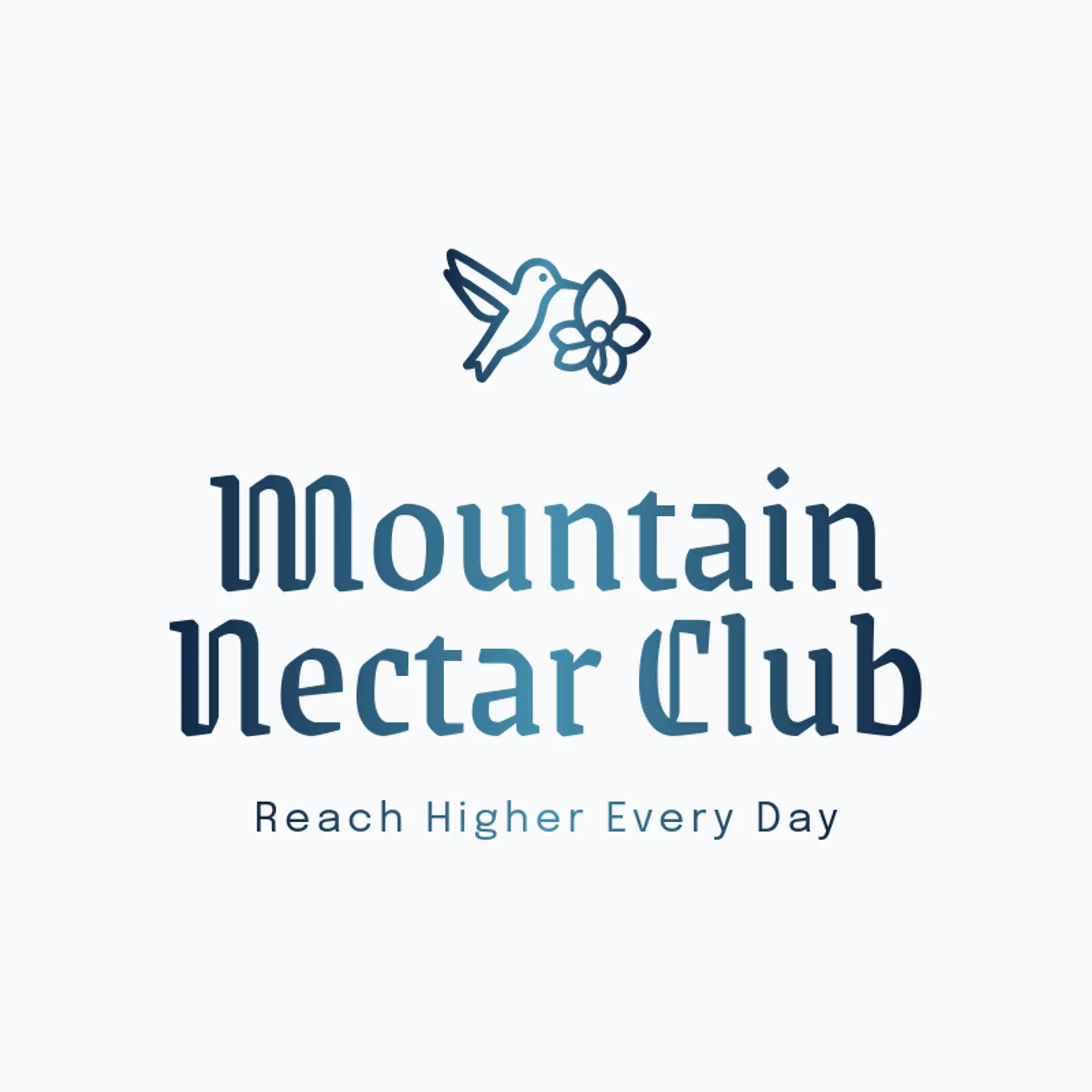 Mountain Nectar Club logo for hummingbird