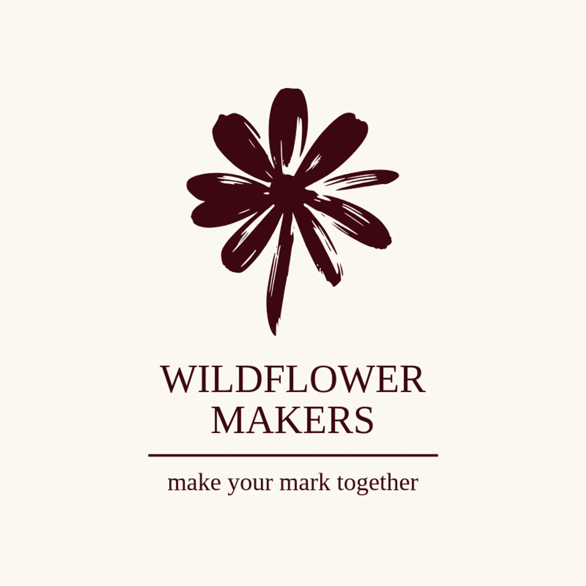 Wildflower Makers logo for canvas