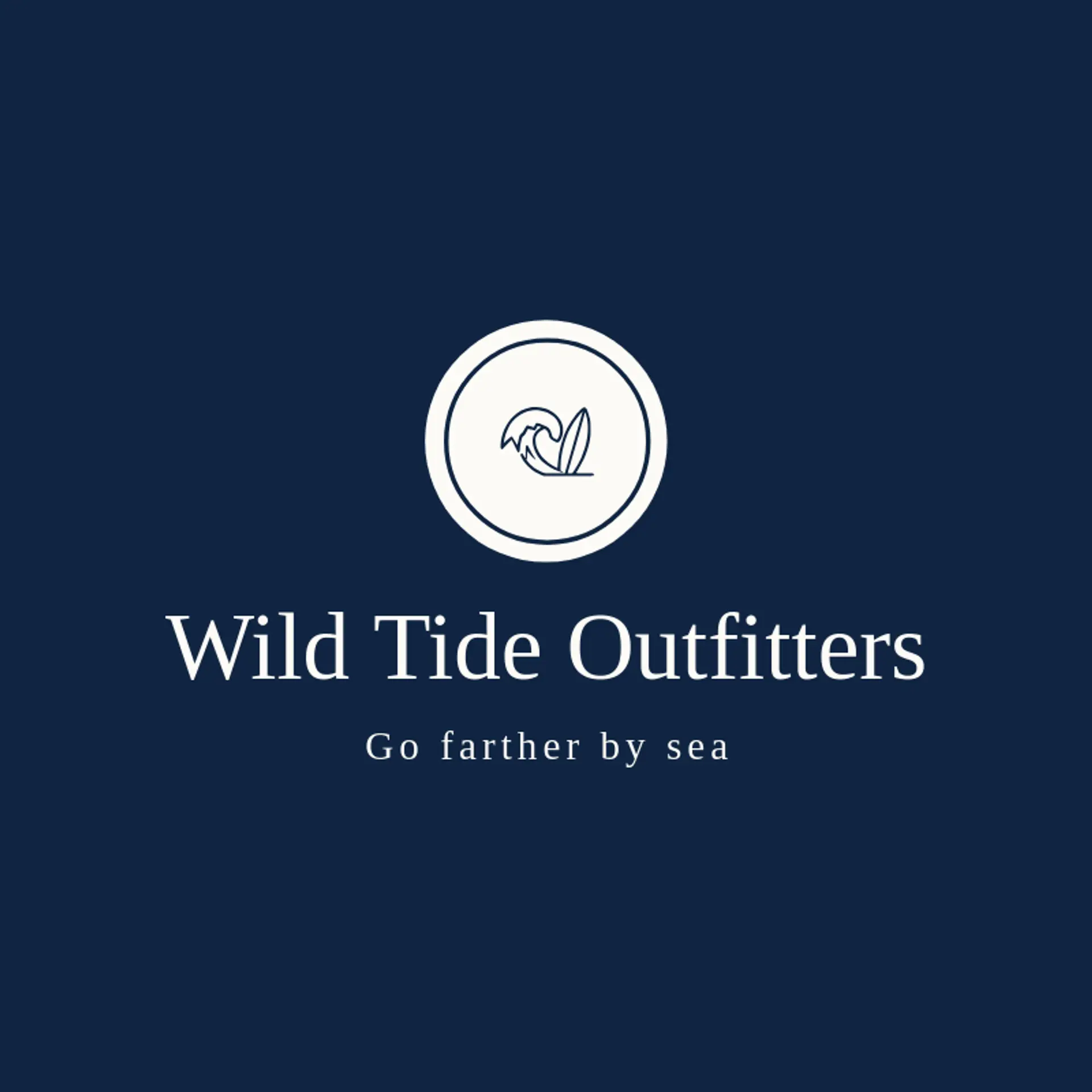 Wild Tide Outfitters logo for tsunami