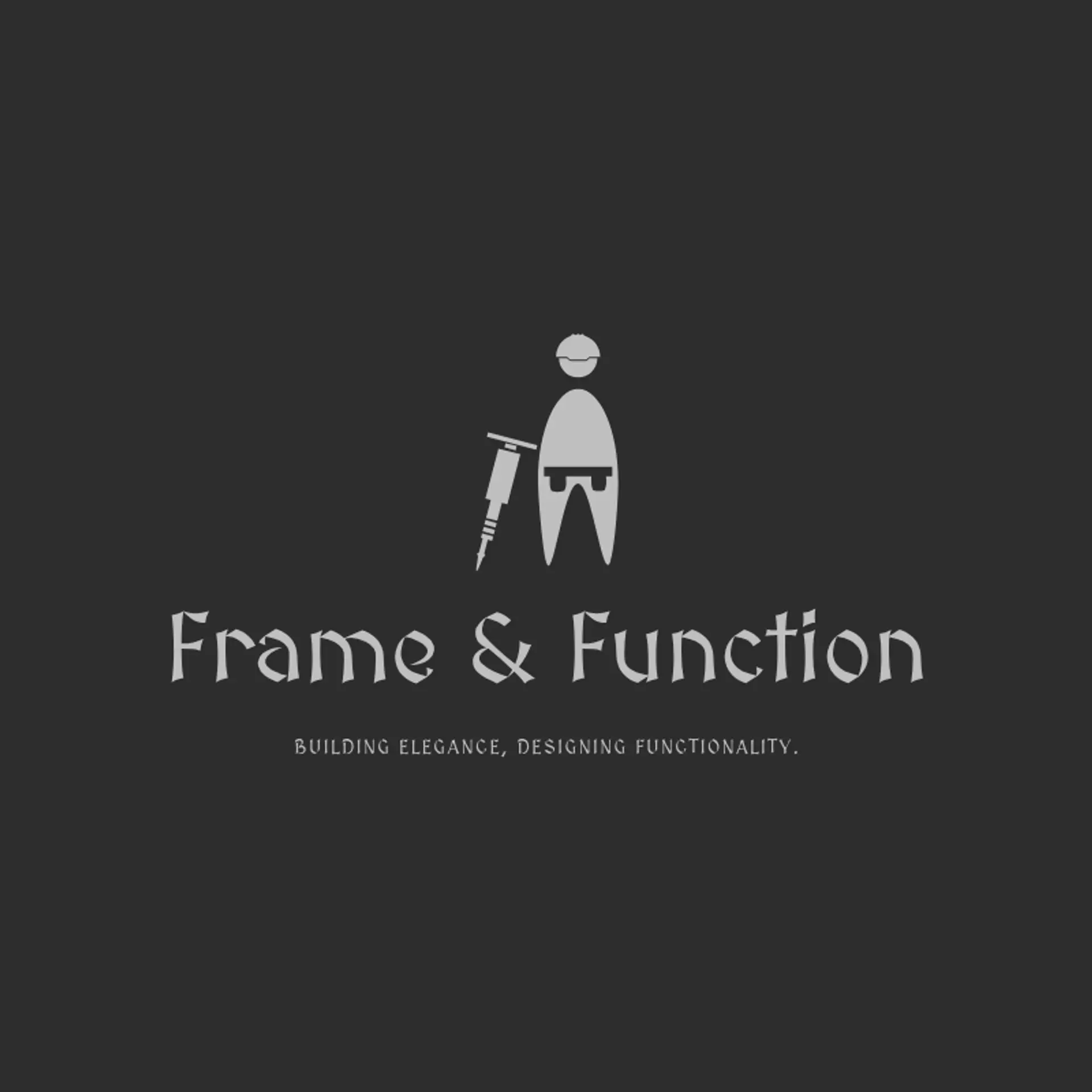 Frame & Function logo for construction designer