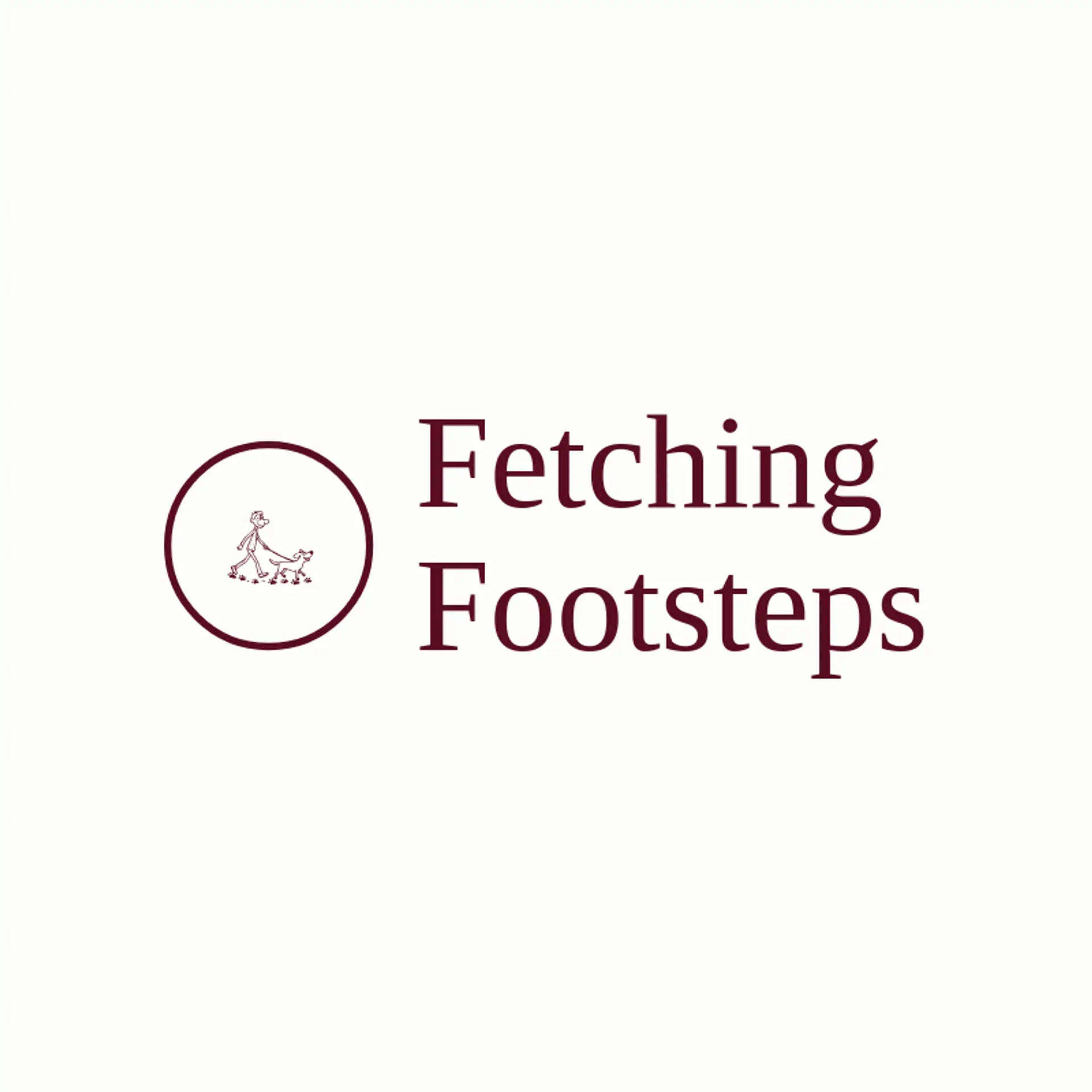 Fetching Footsteps logo for dog walking