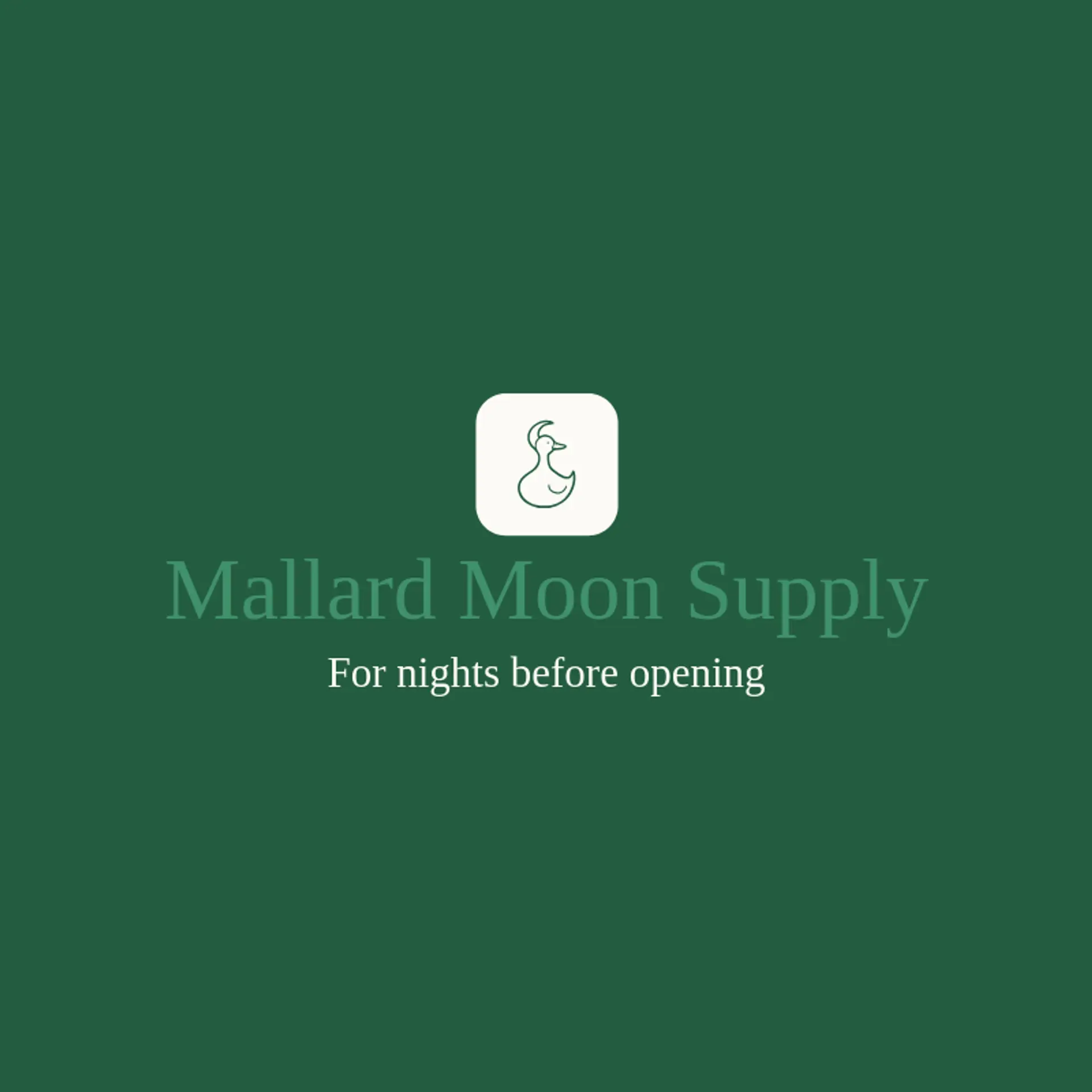 Mallard Moon Supply logo for duck hunting
