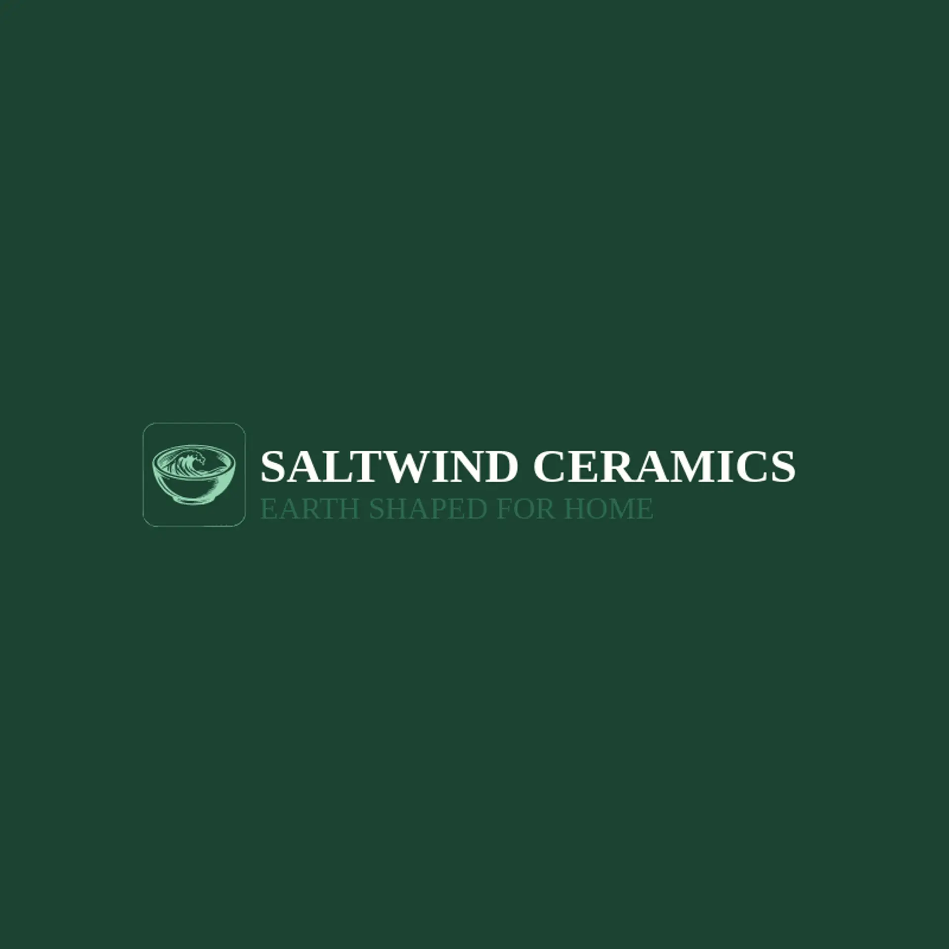 Saltwind Ceramics logo for handmade