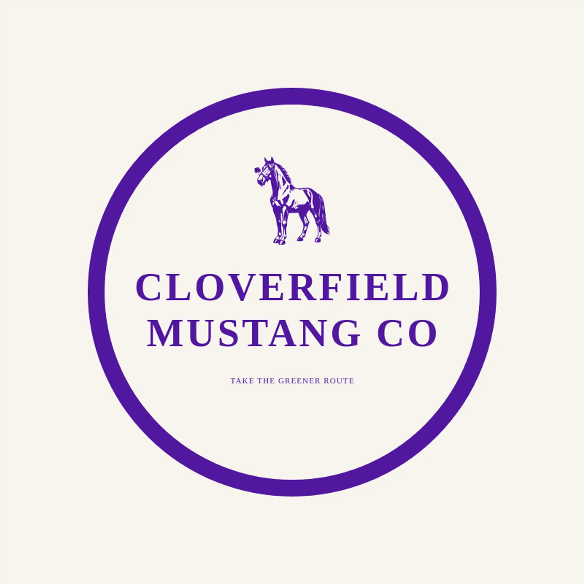Cloverfield Mustang Co logo for mustang