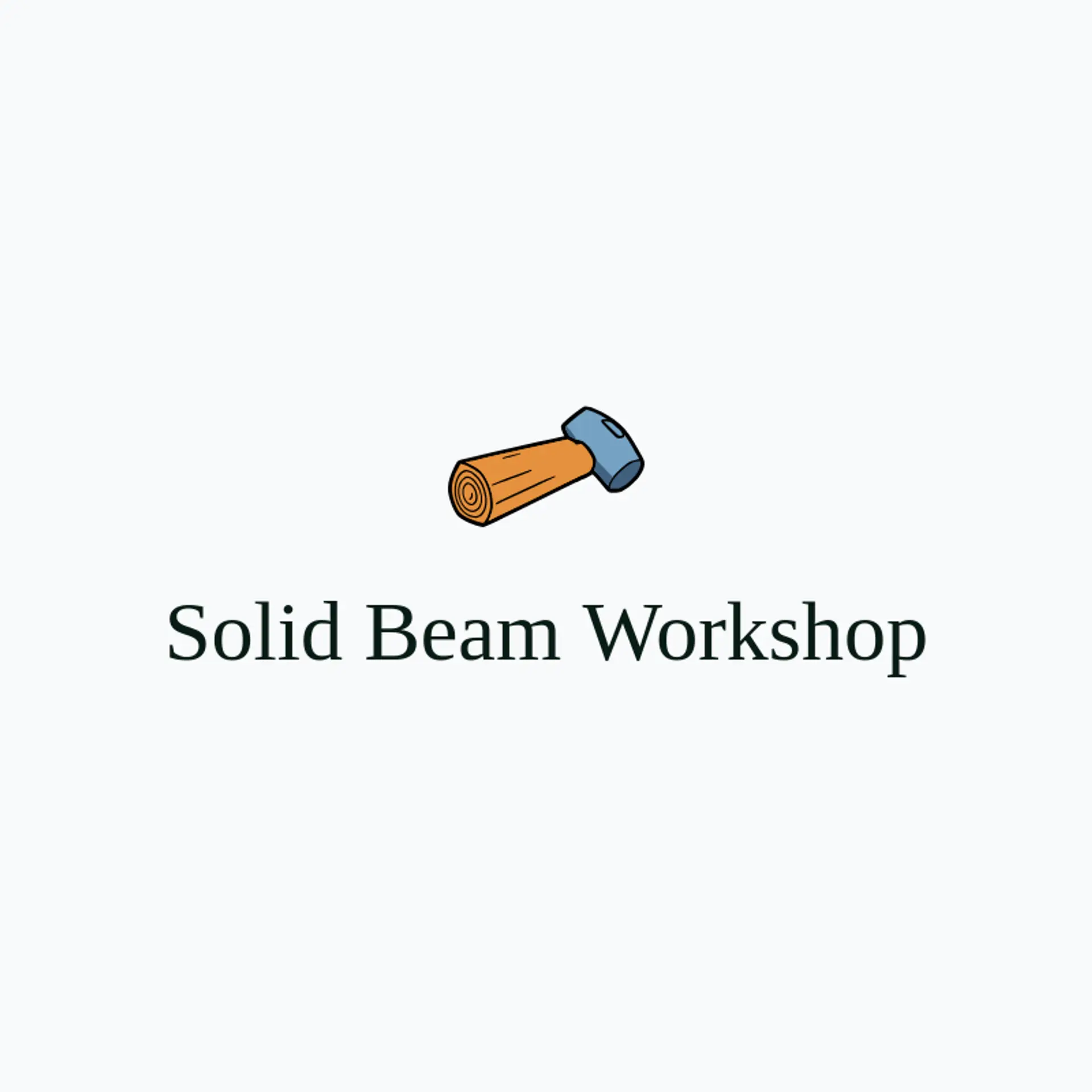 Solid Beam Workshop logo for hammer