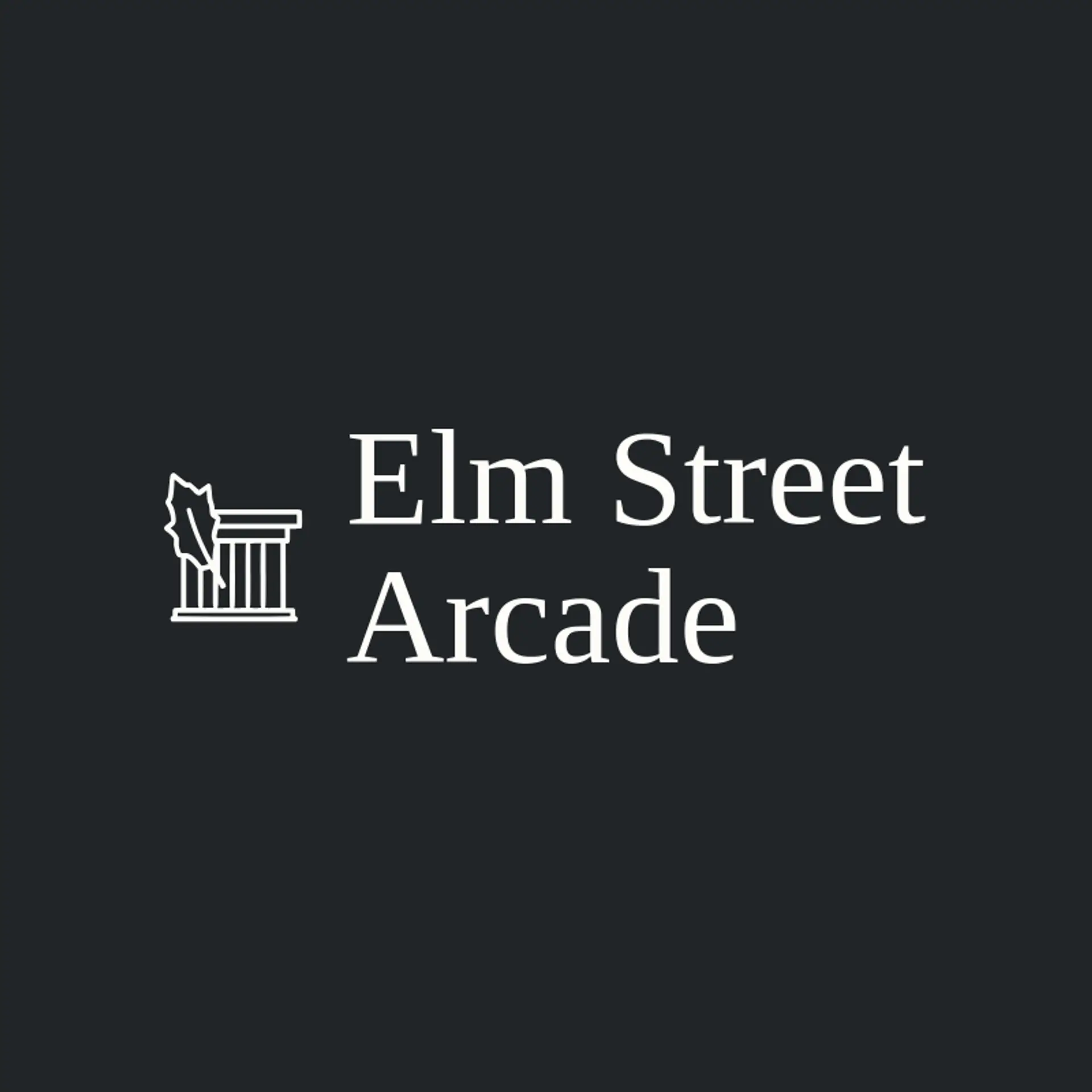 Elm Street Arcade logo for mall