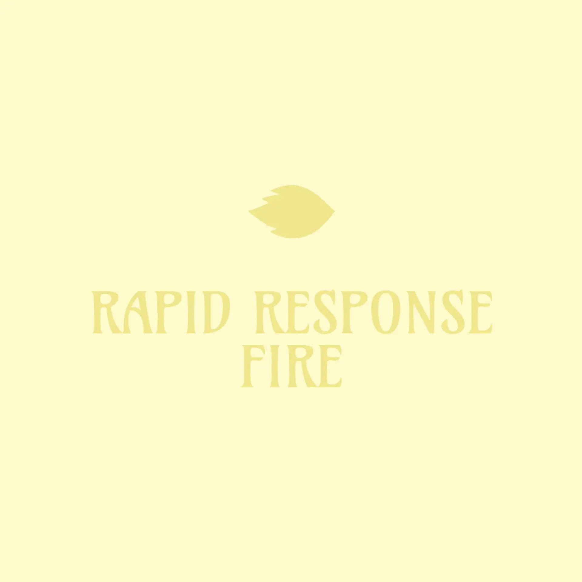 Rapid Response Fire logo for fire