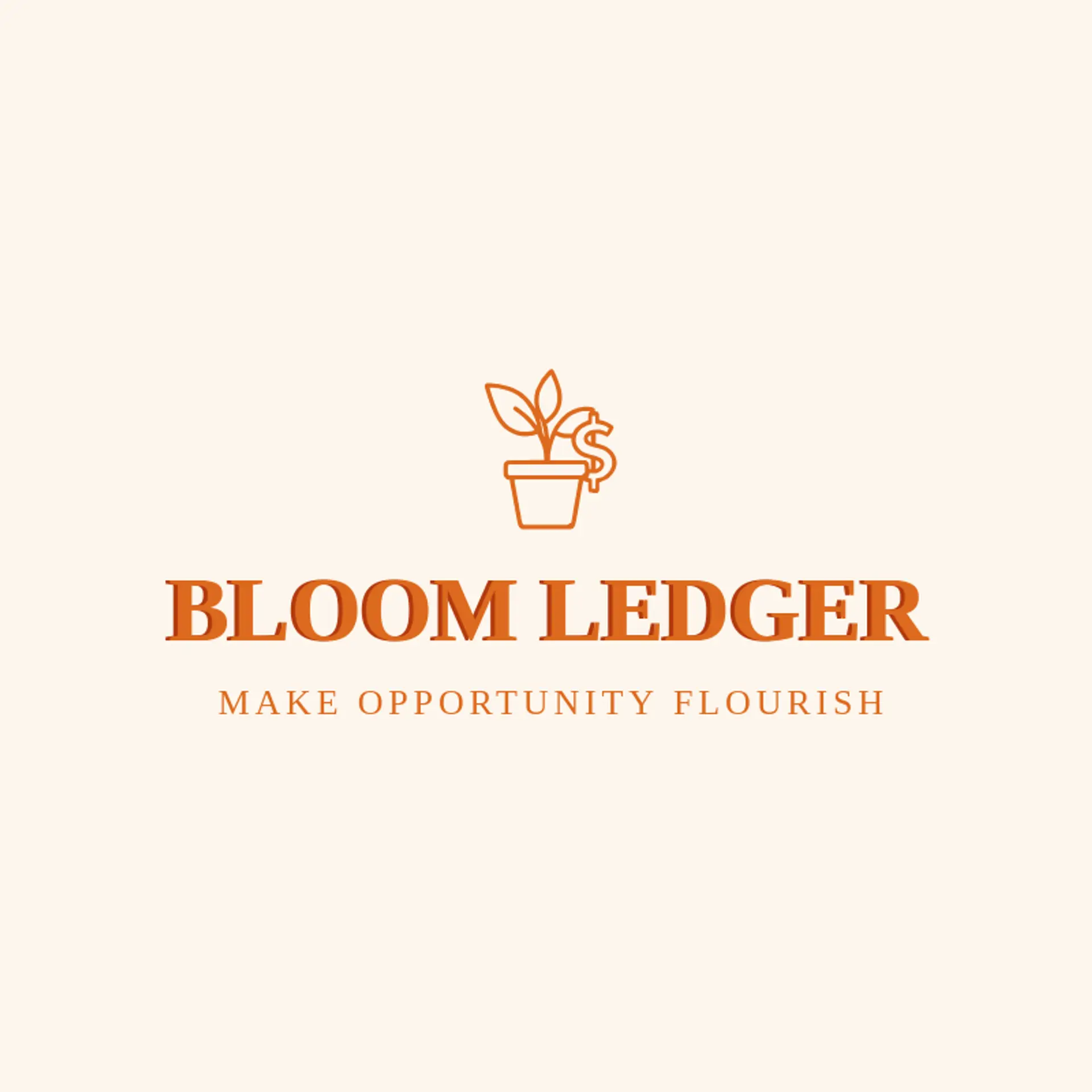 Bloom Ledger logo for cash