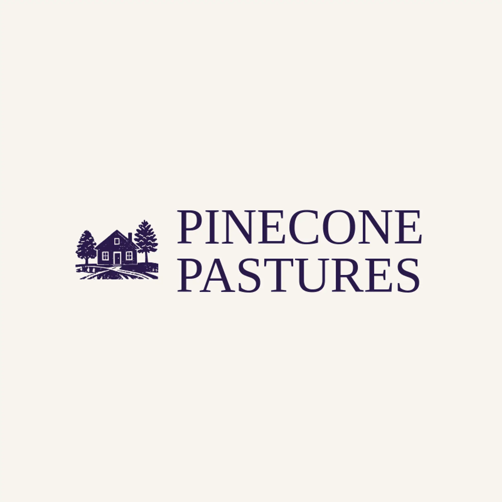 Pinecone Pastures logo for homestead