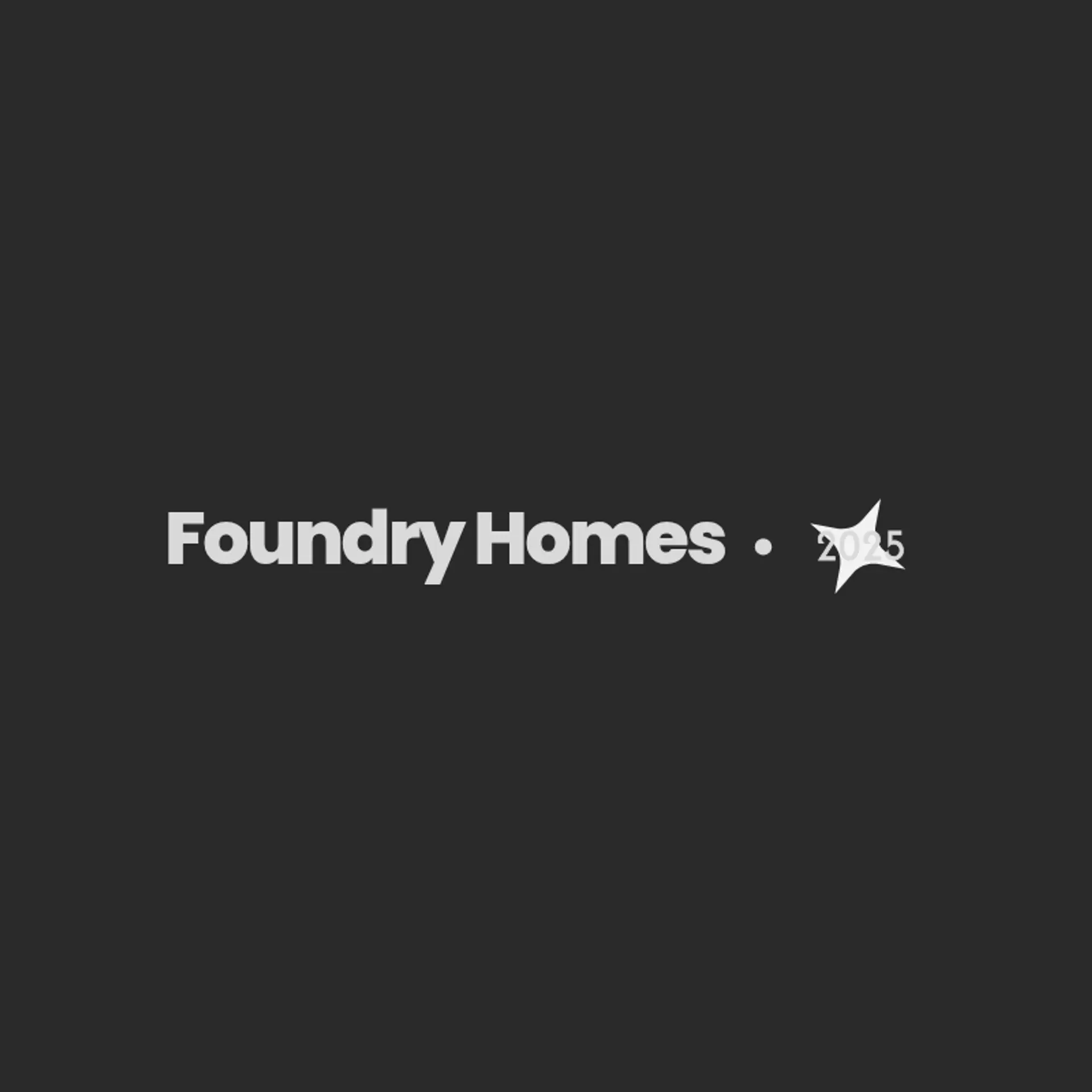 Foundry Homes logo for construction house