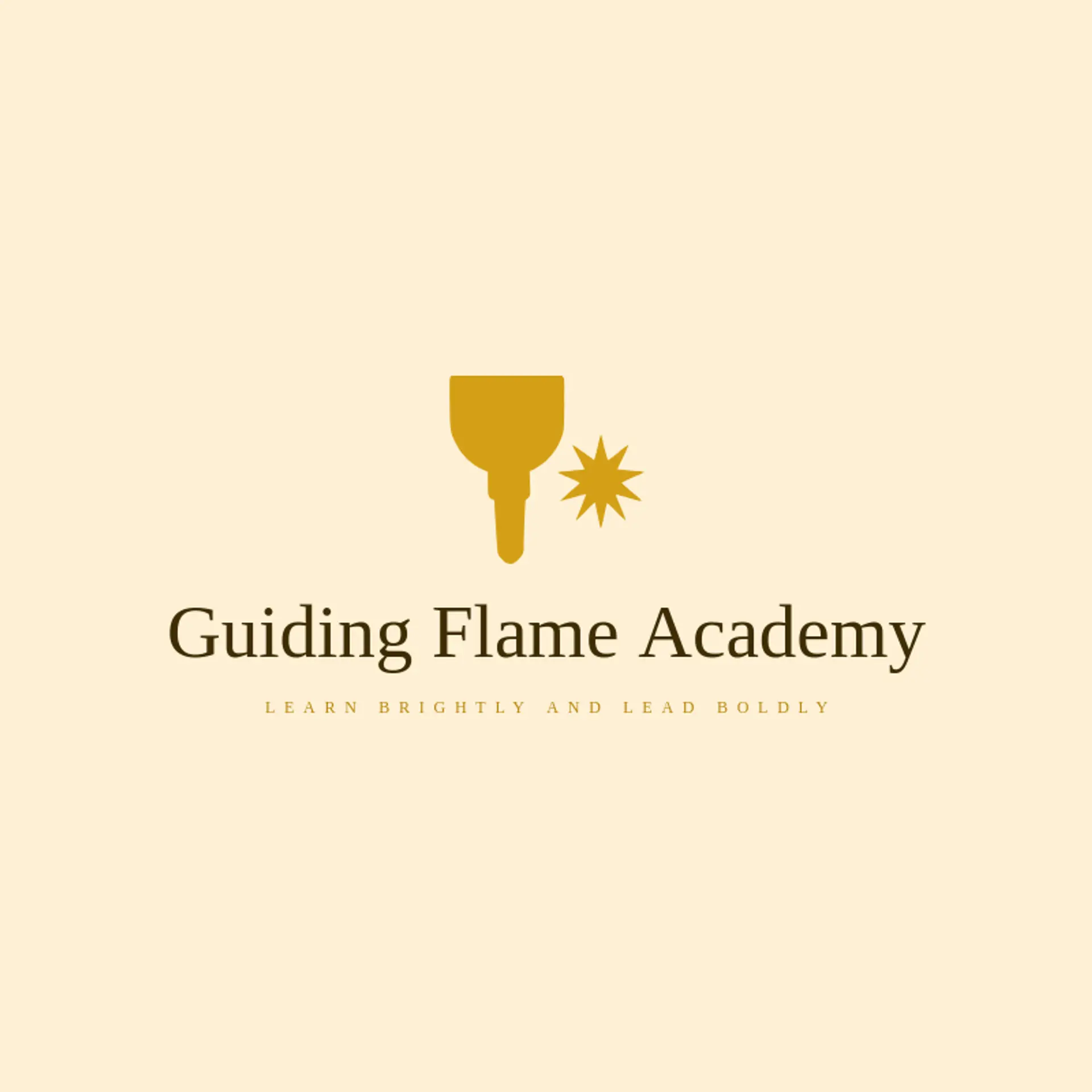 Guiding Flame Academy logo for graduation