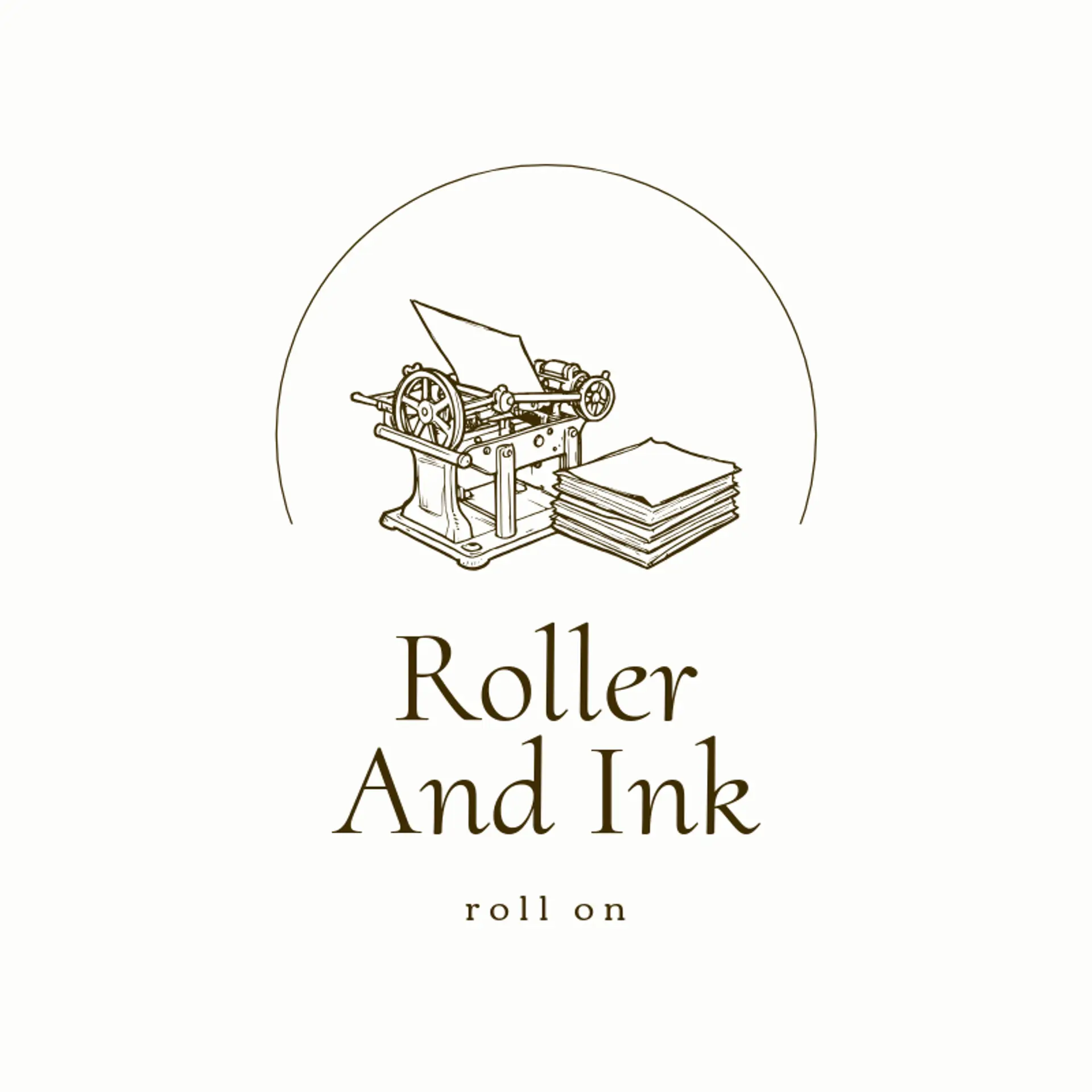 Roller and Ink logo for printing press