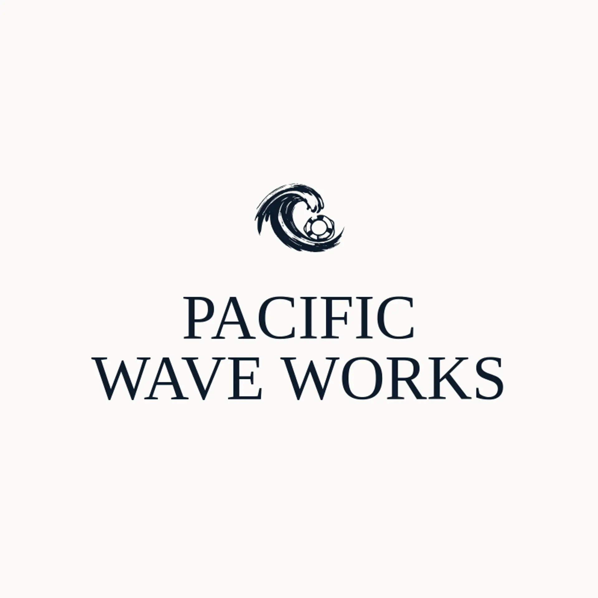 Pacific Wave Works logo for tsunami