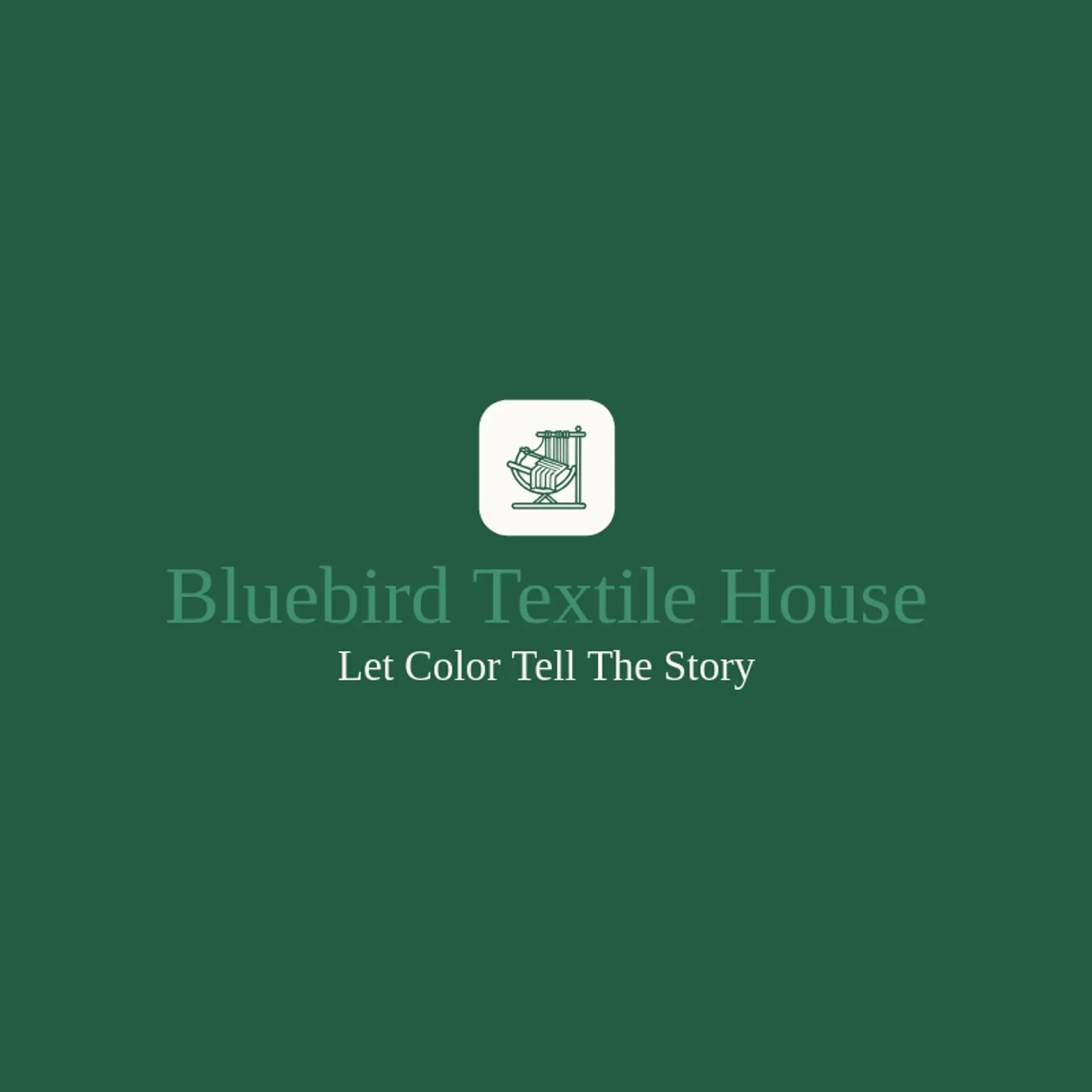 Bluebird Textile House logo for loom