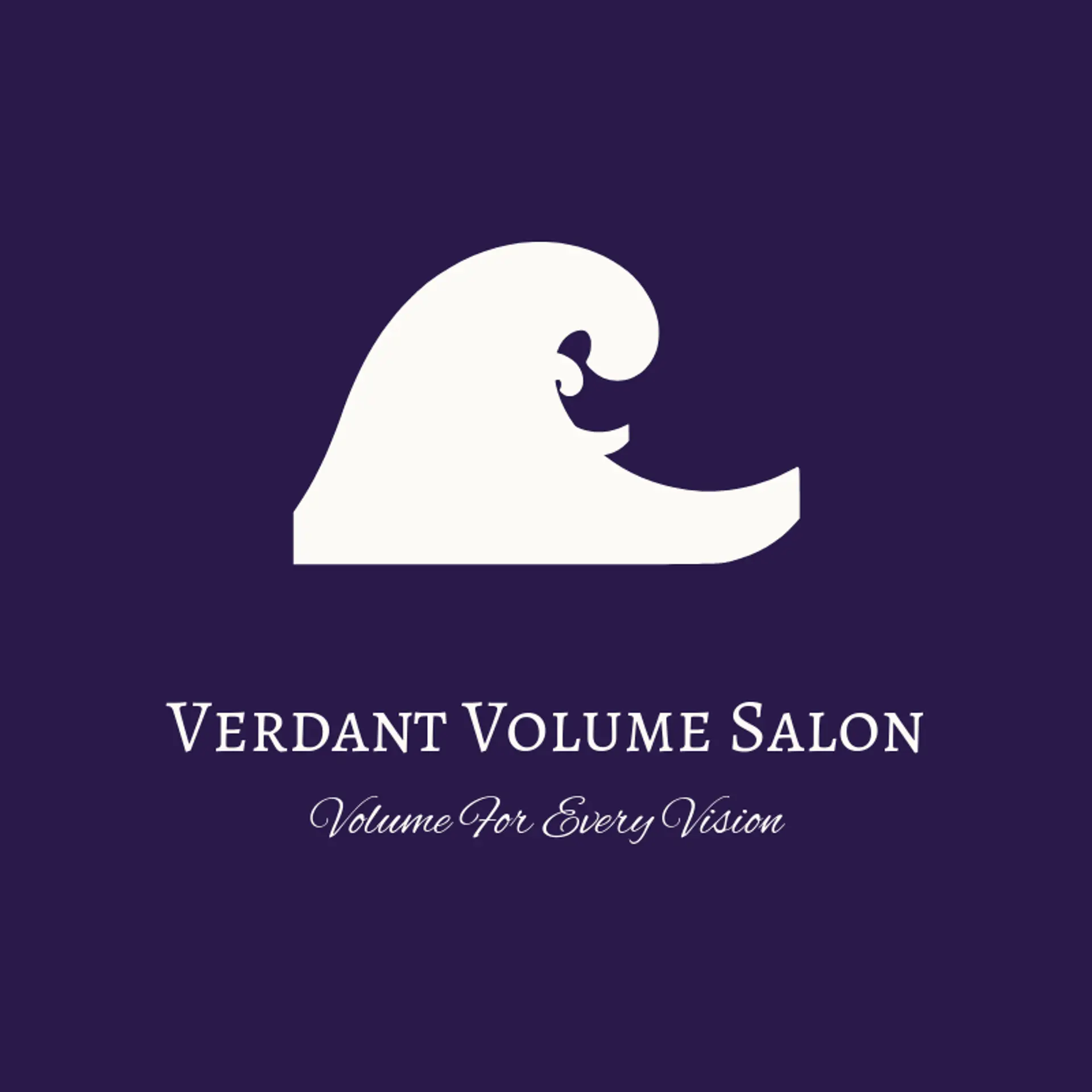 Verdant Volume Salon logo for hair stylist