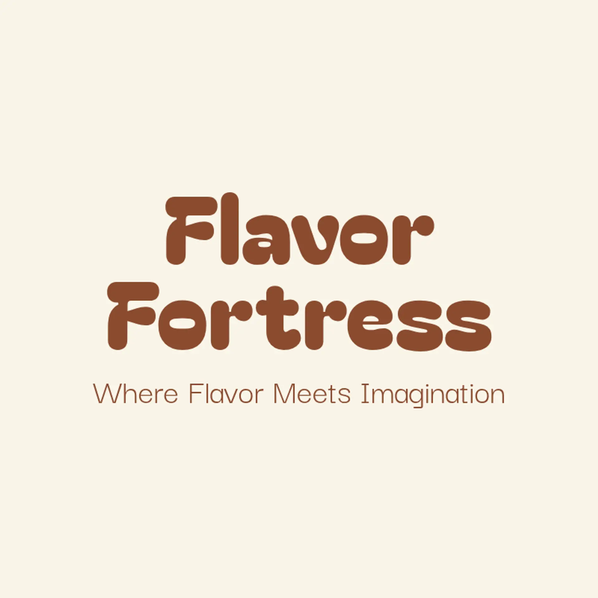 Flavor Fortress logo for creative restaurant