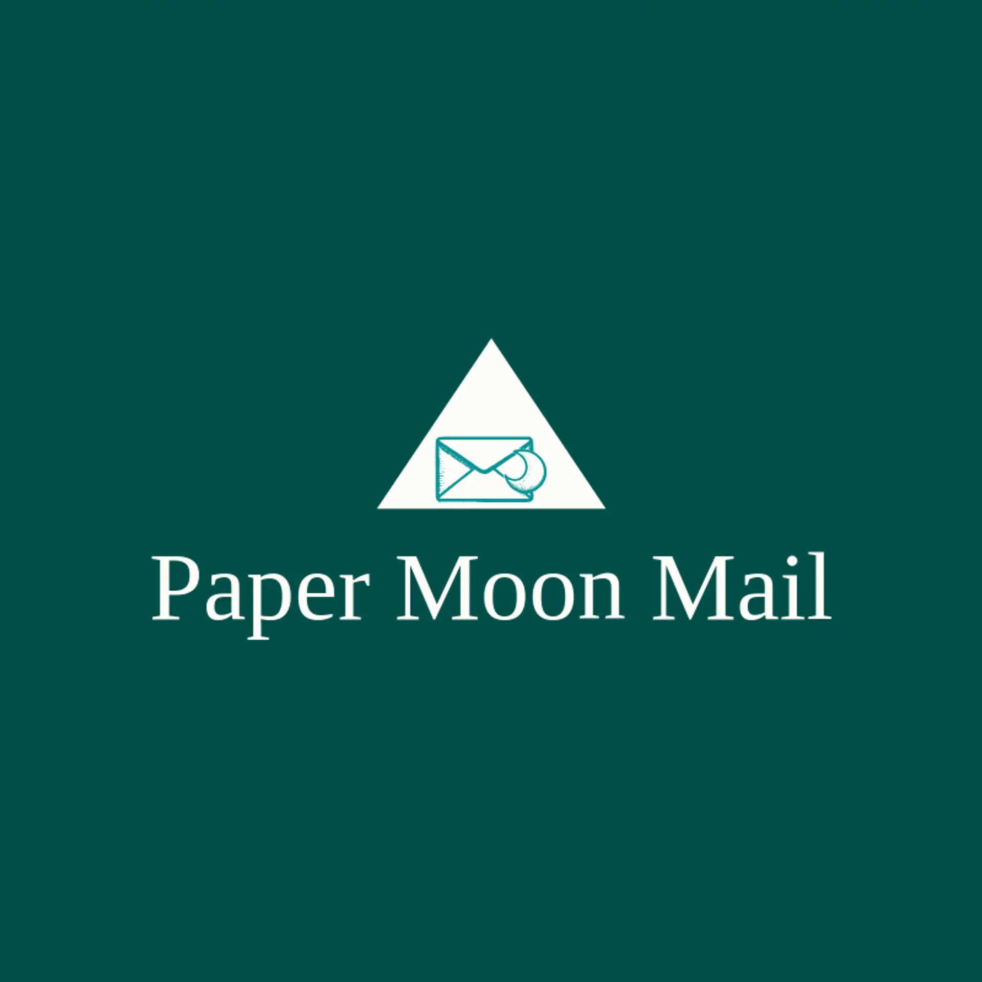 Paper Moon Mail logo for envelope
