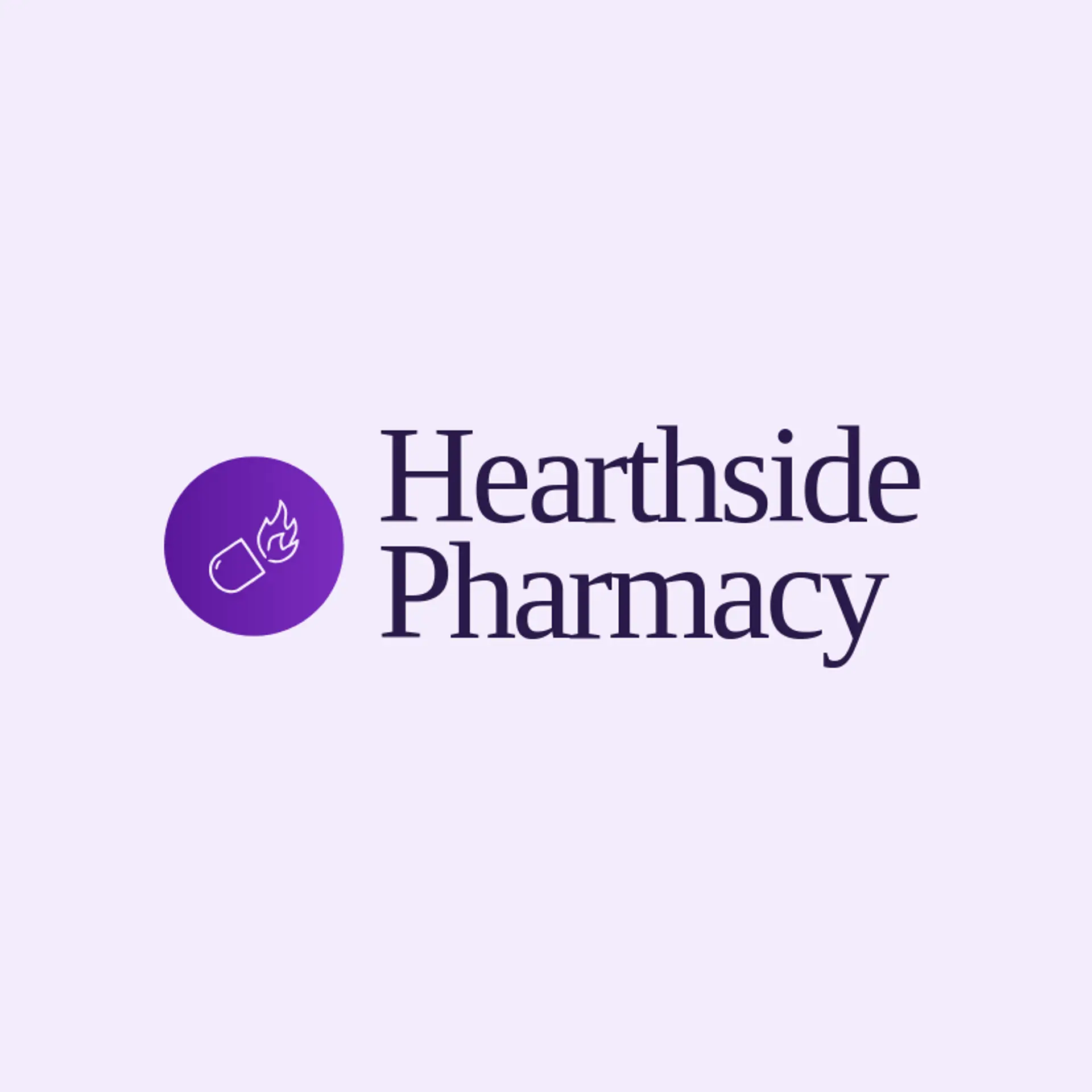 Hearthside Pharmacy logo for pill
