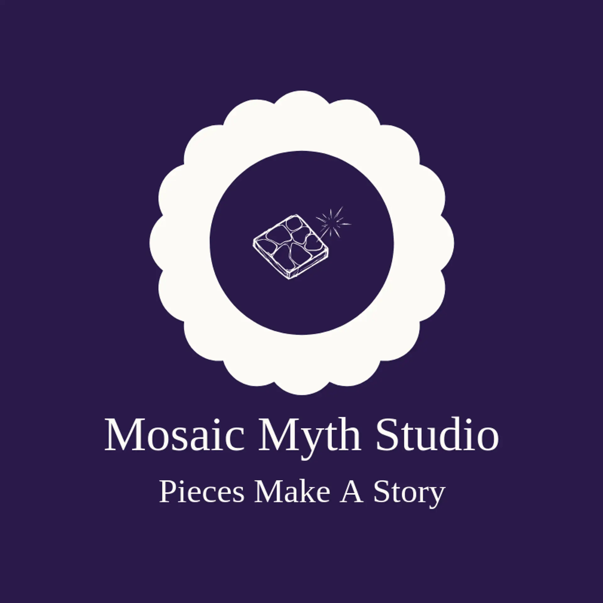 Mosaic Myth Studio logo for greek