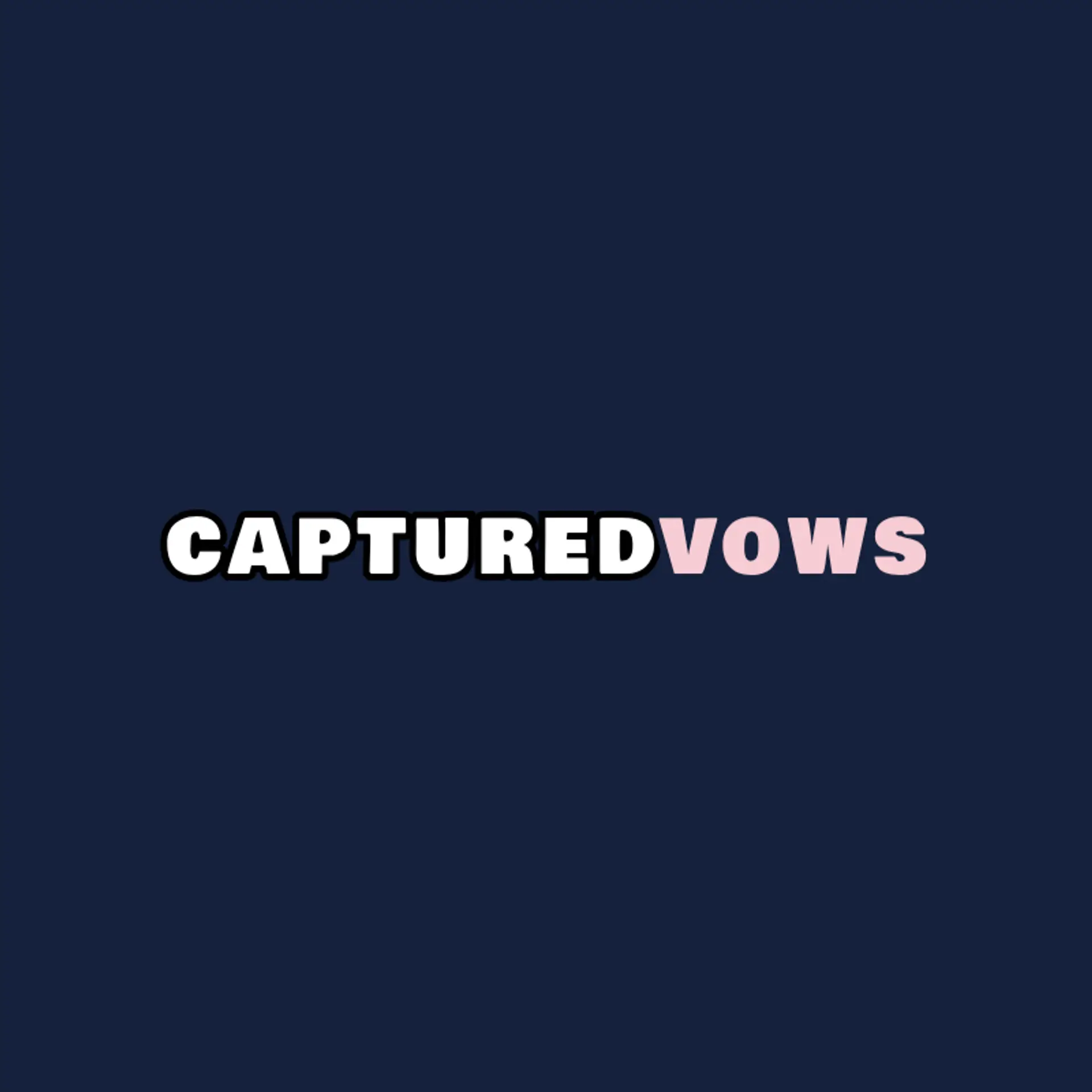 Captured Vows logo for wedding photographer