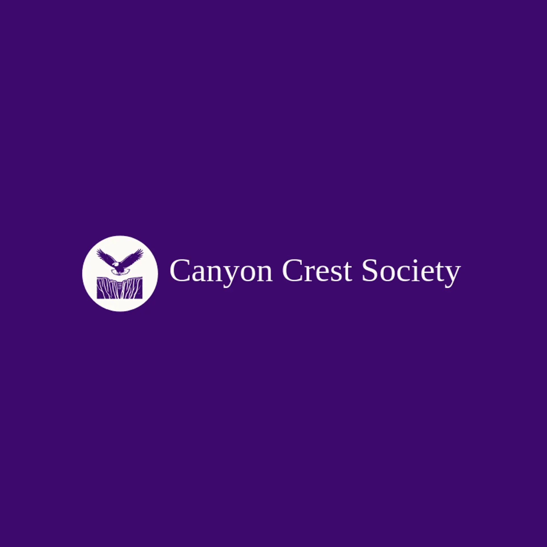 Canyon Crest Society logo for bald eagle