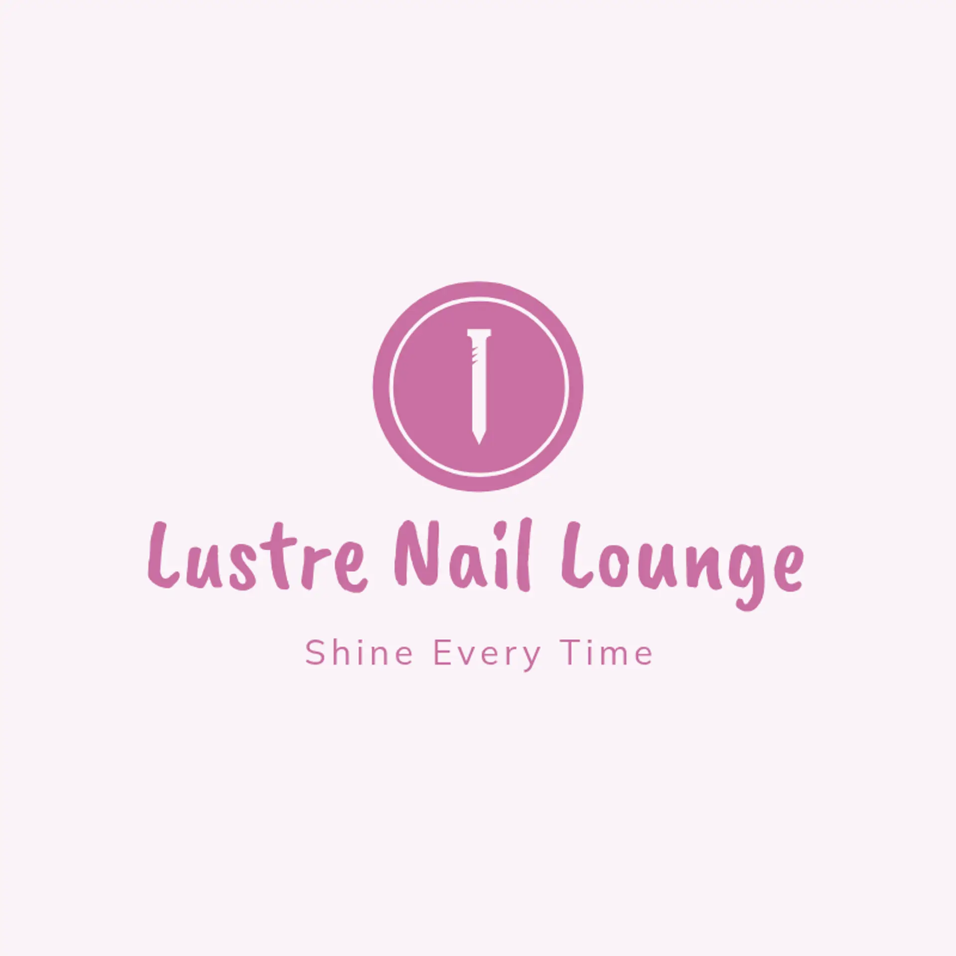 Lustre Nail Lounge logo for nail spa