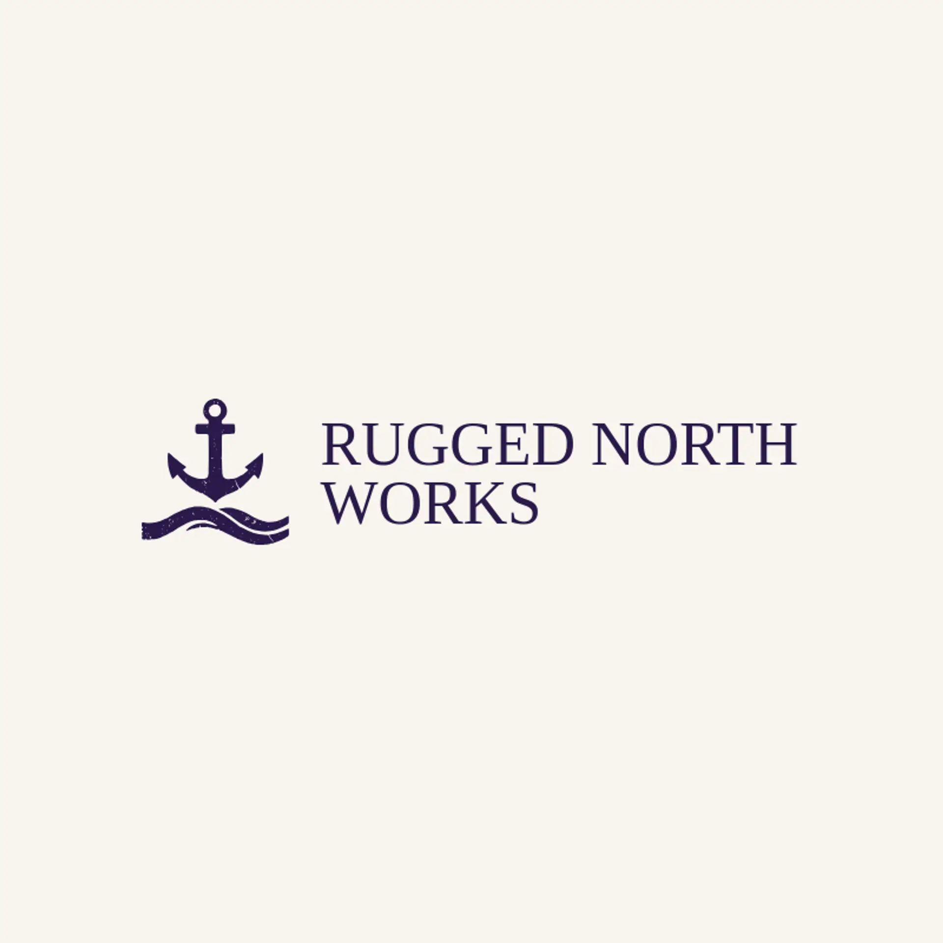 Rugged North Works logo for masculine
