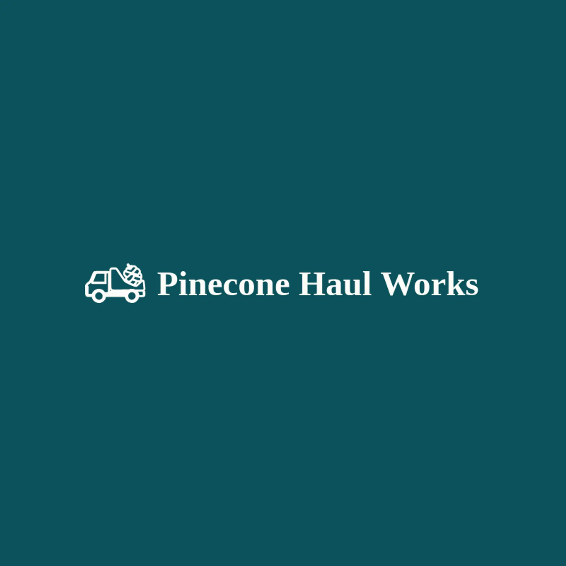 Pinecone Haul Works logo for hauling