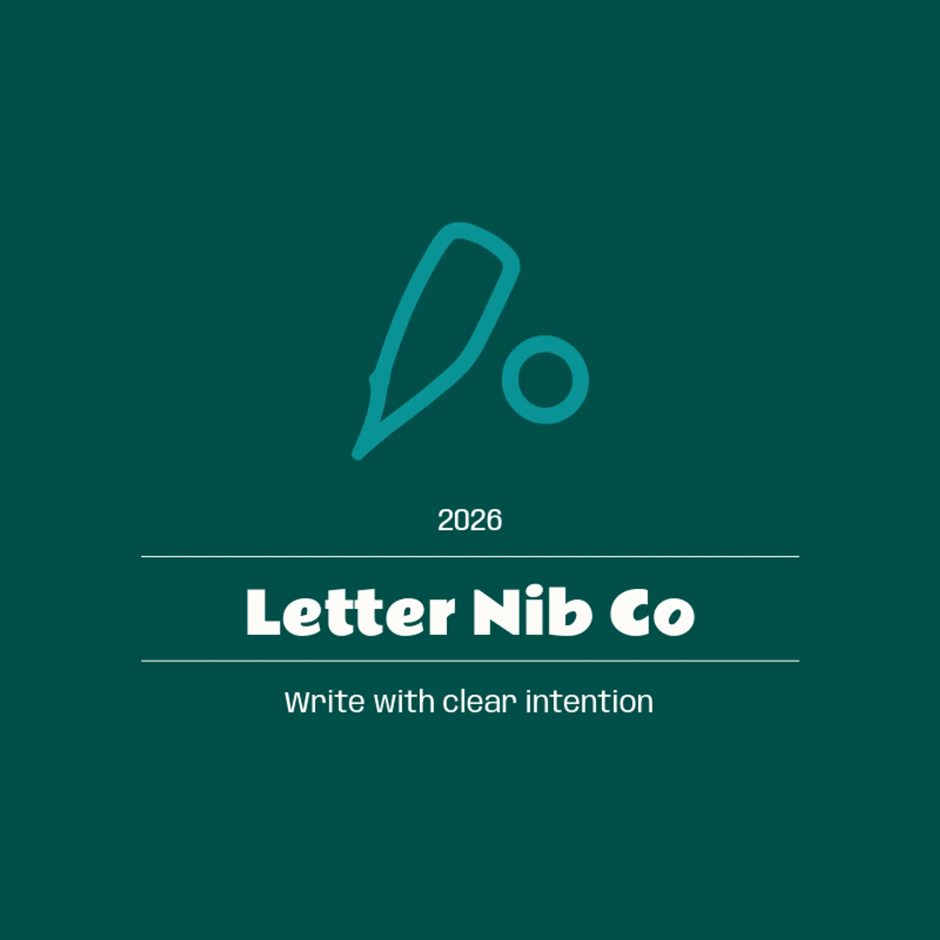 Letter Nib Co logo for pen