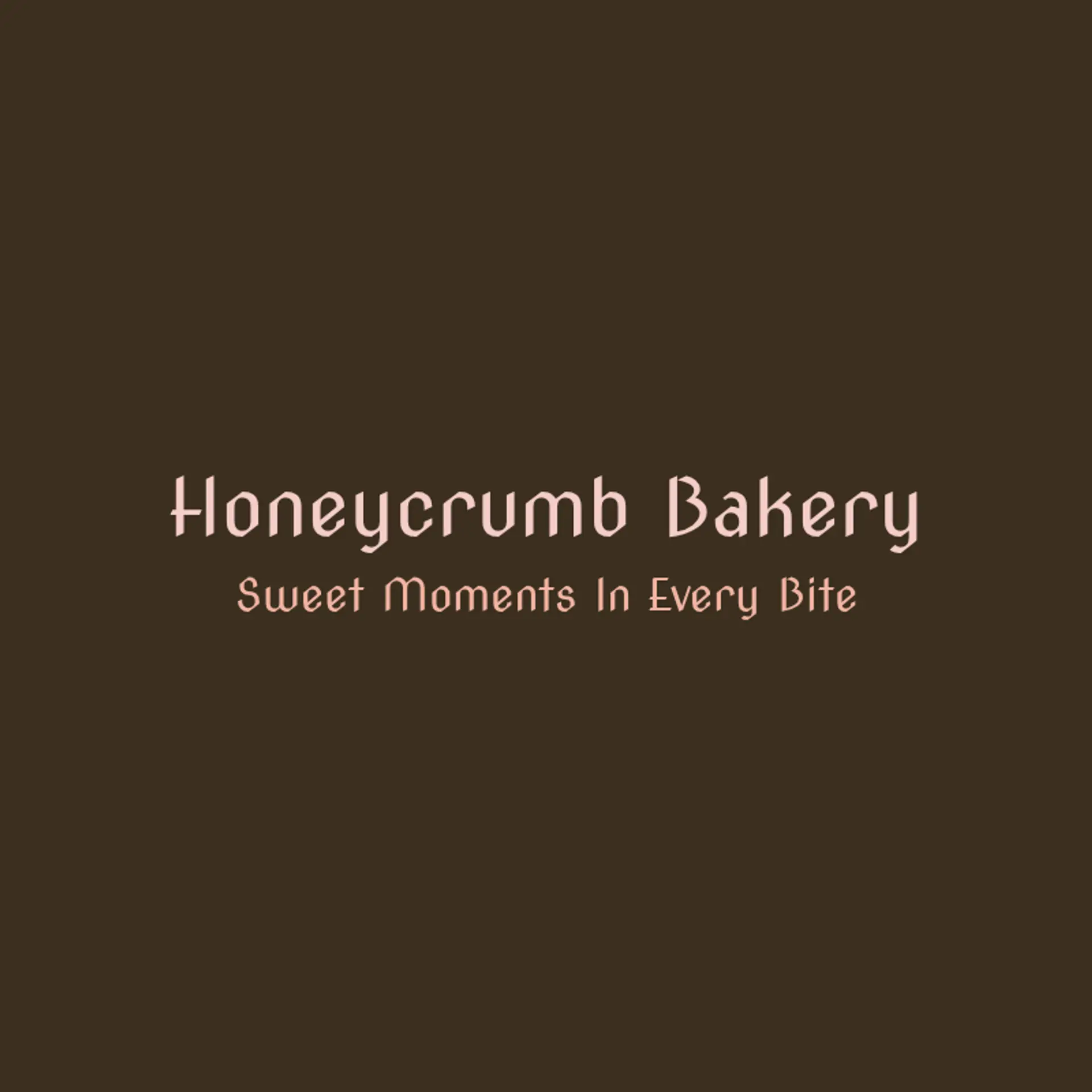 HoneyCrumb Bakery logo for cake