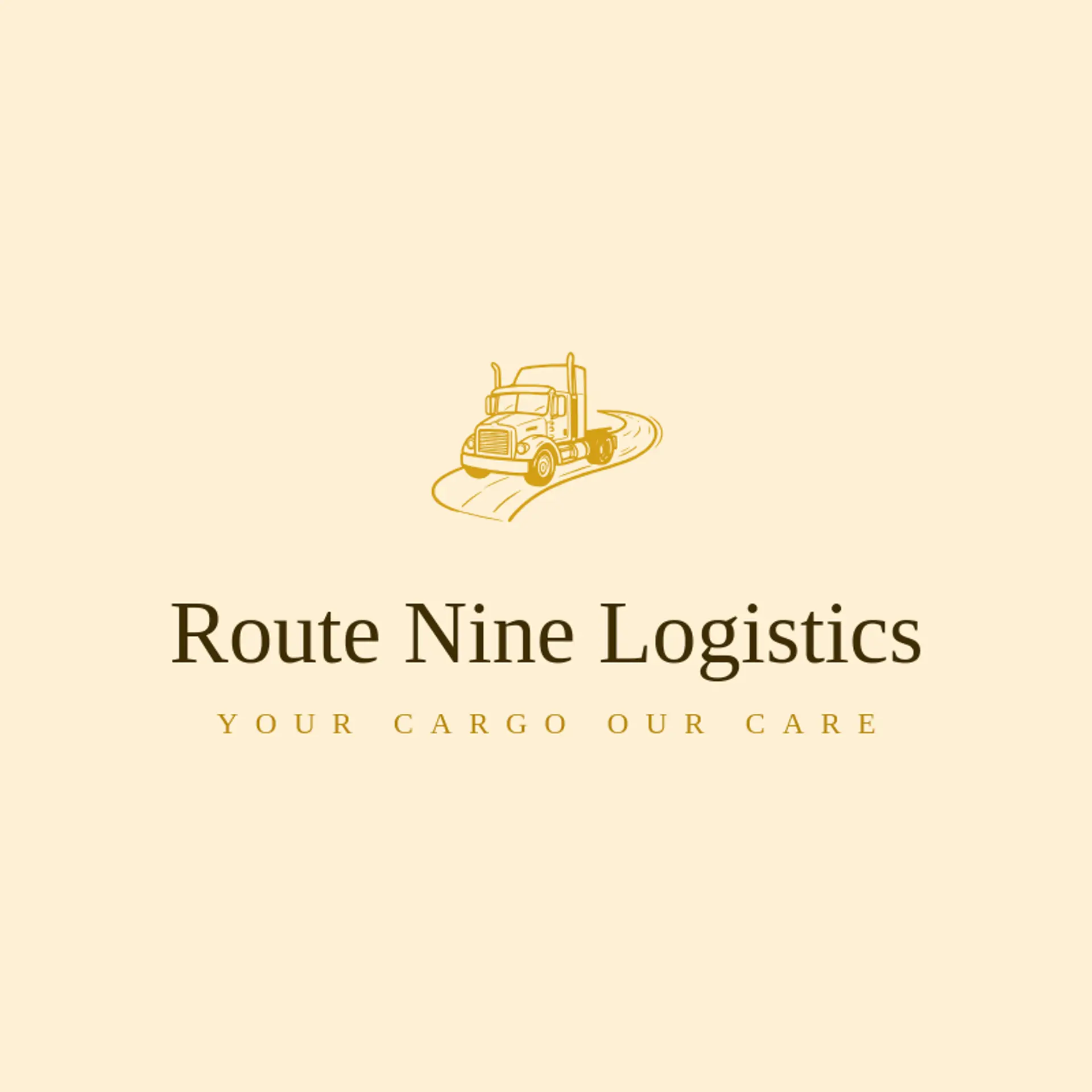 Route Nine Logistics logo for trucking company