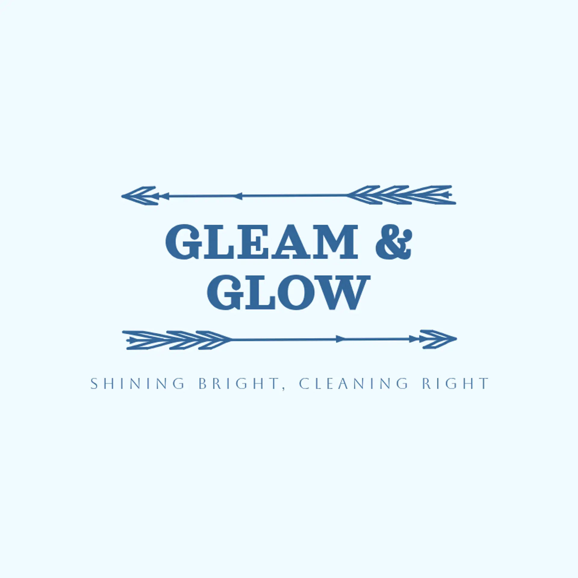 Gleam & Glow logo for cleaning