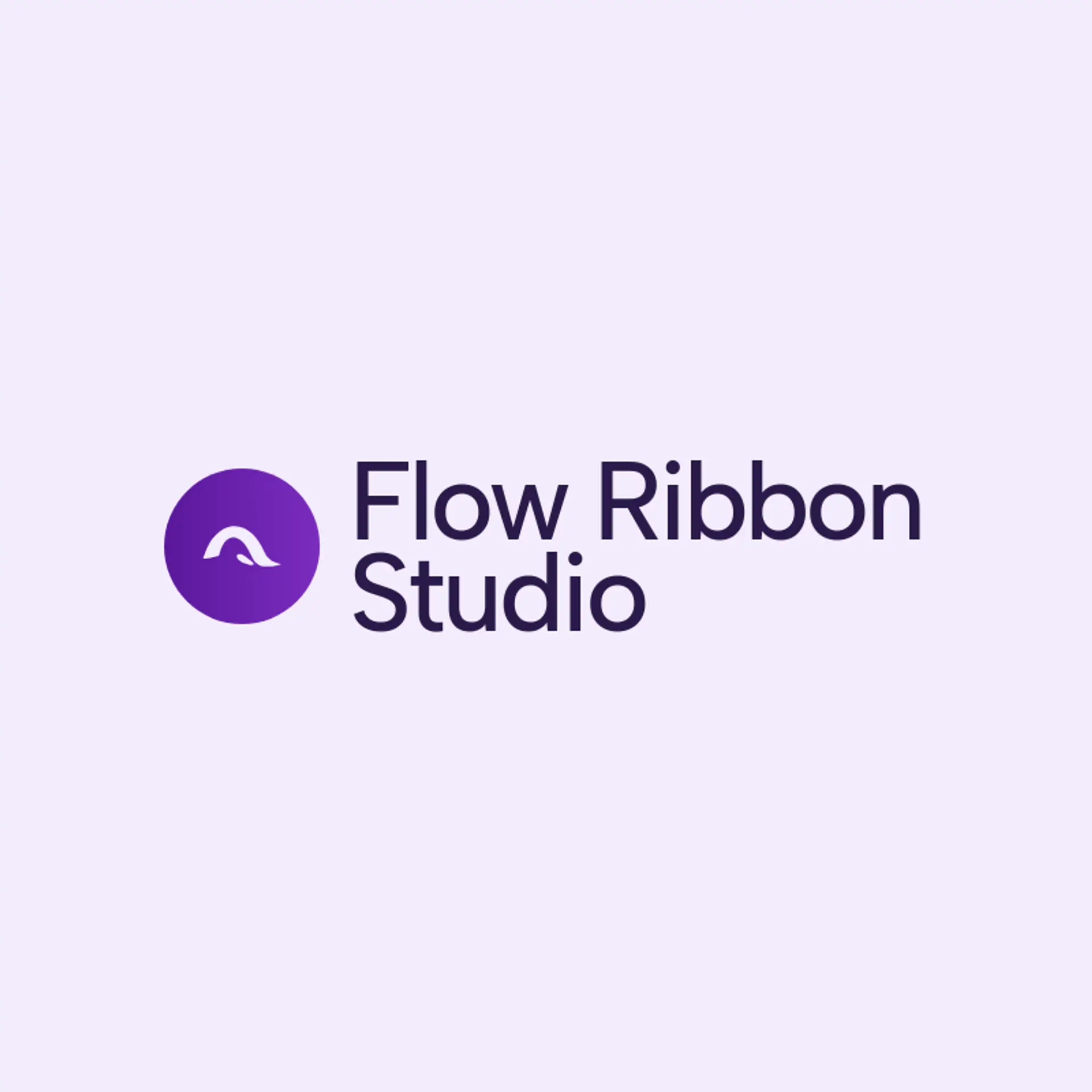 Flow Ribbon Studio logo for gymnastics