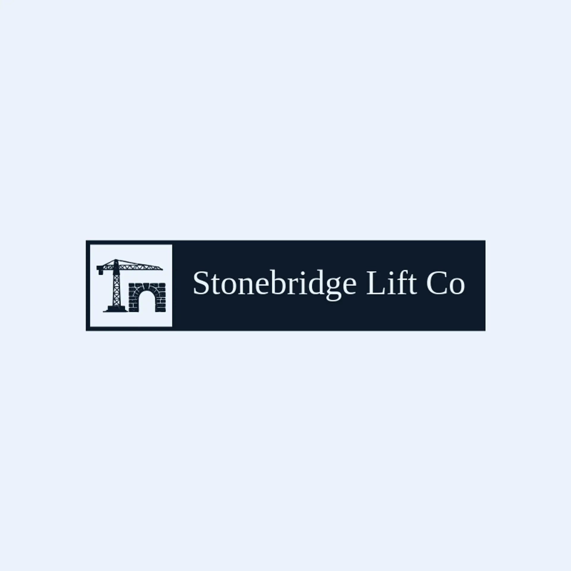 Stonebridge Lift Co logo for crane