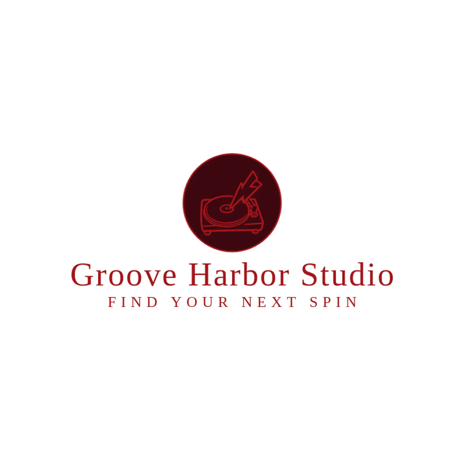 Groove Harbor Studio logo for vinyl