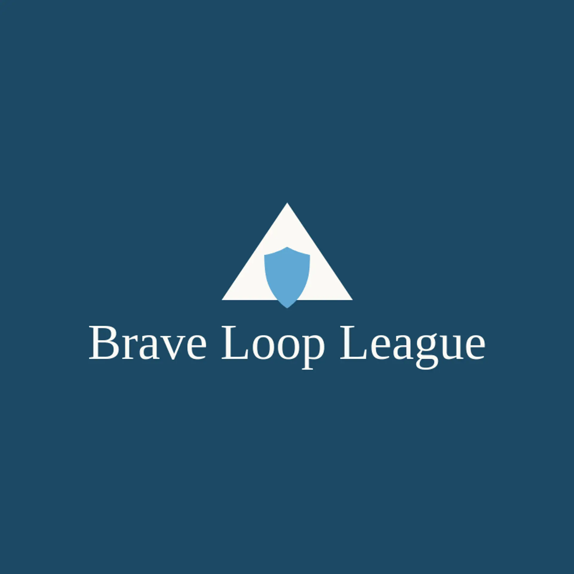 Brave Loop League logo for roller coaster
