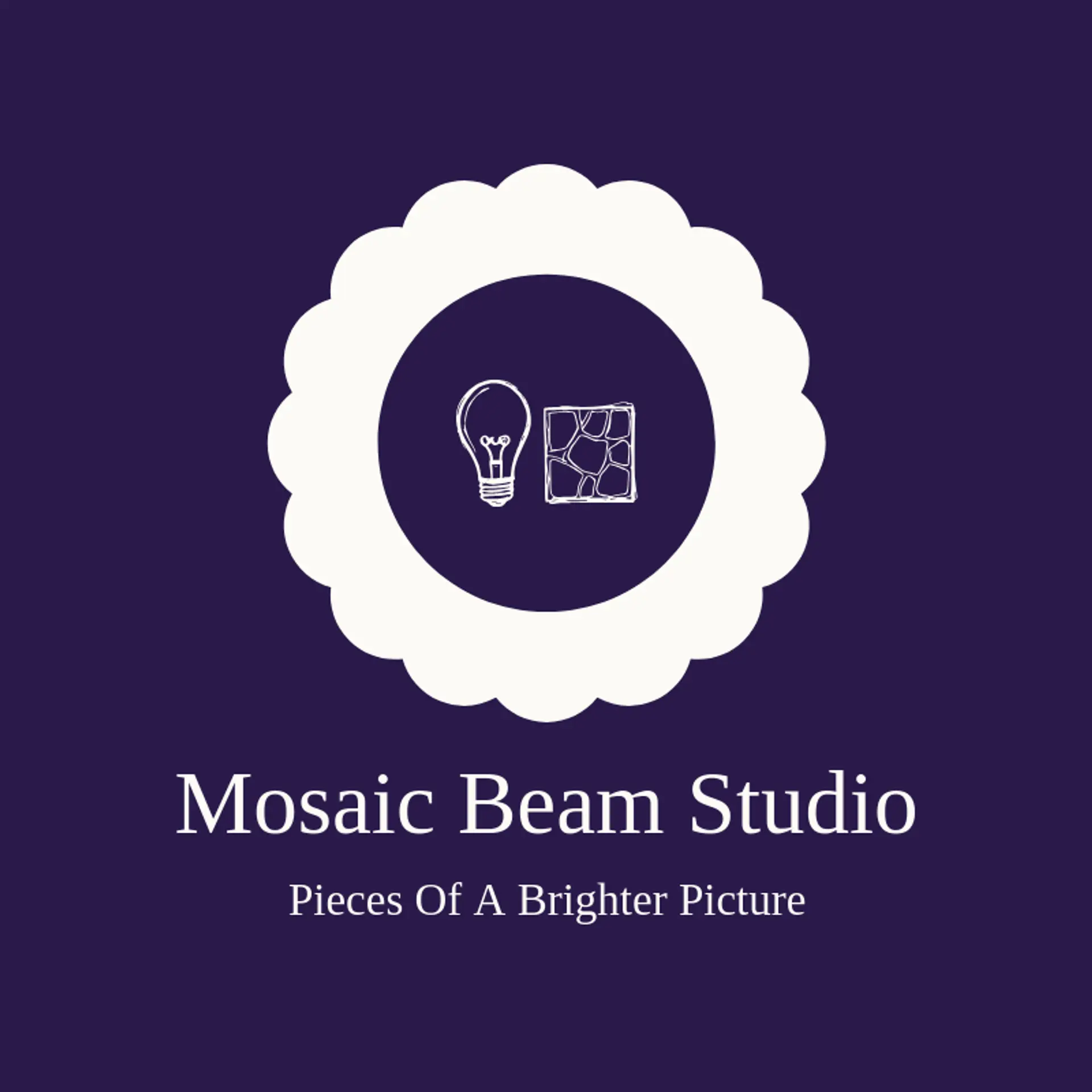 Mosaic Beam Studio logo for lightbulb