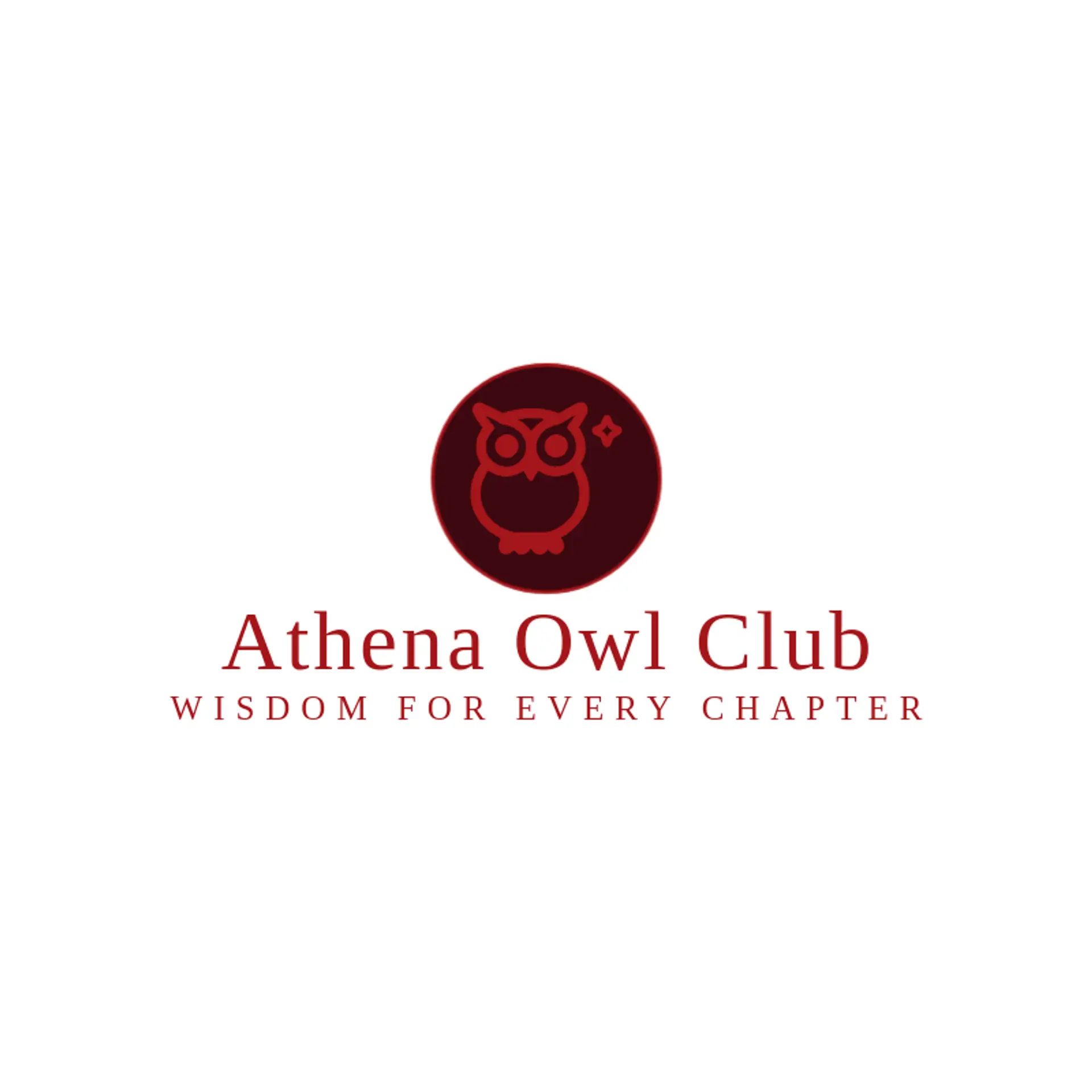 Athena Owl Club logo for greek mythology