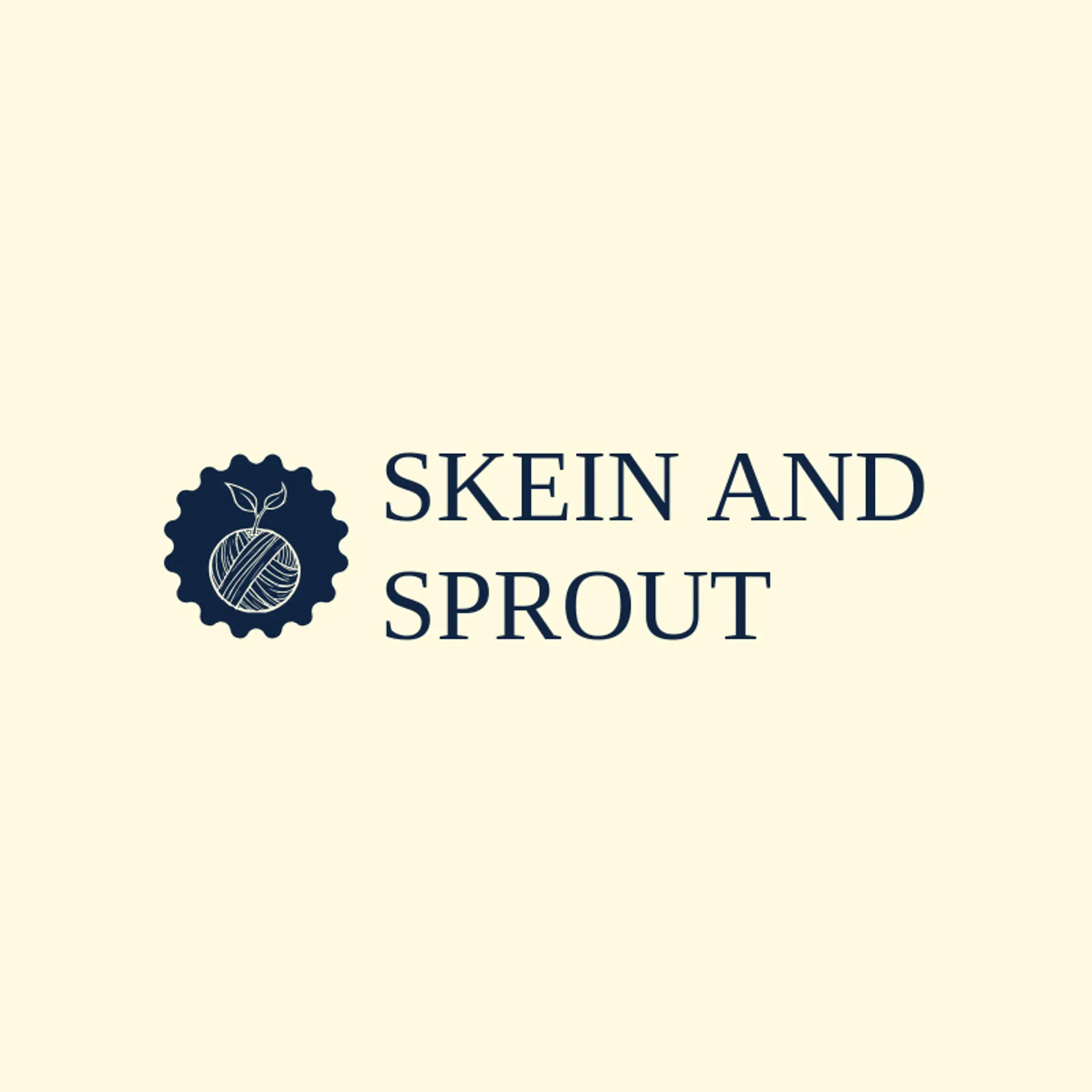 Skein and Sprout logo for yarn