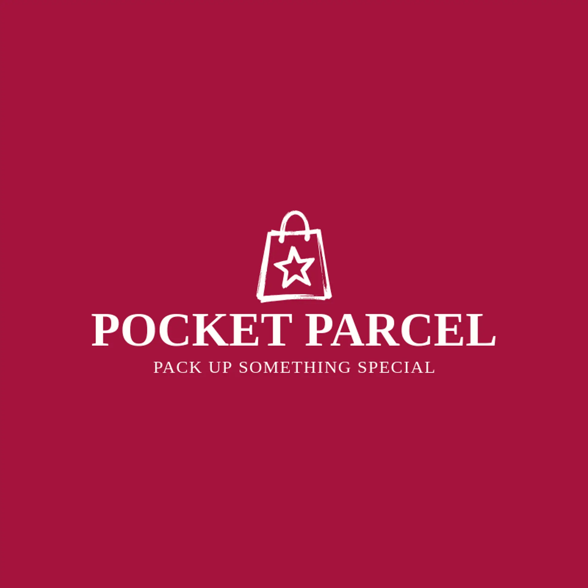 Pocket Parcel logo for shopping bag
