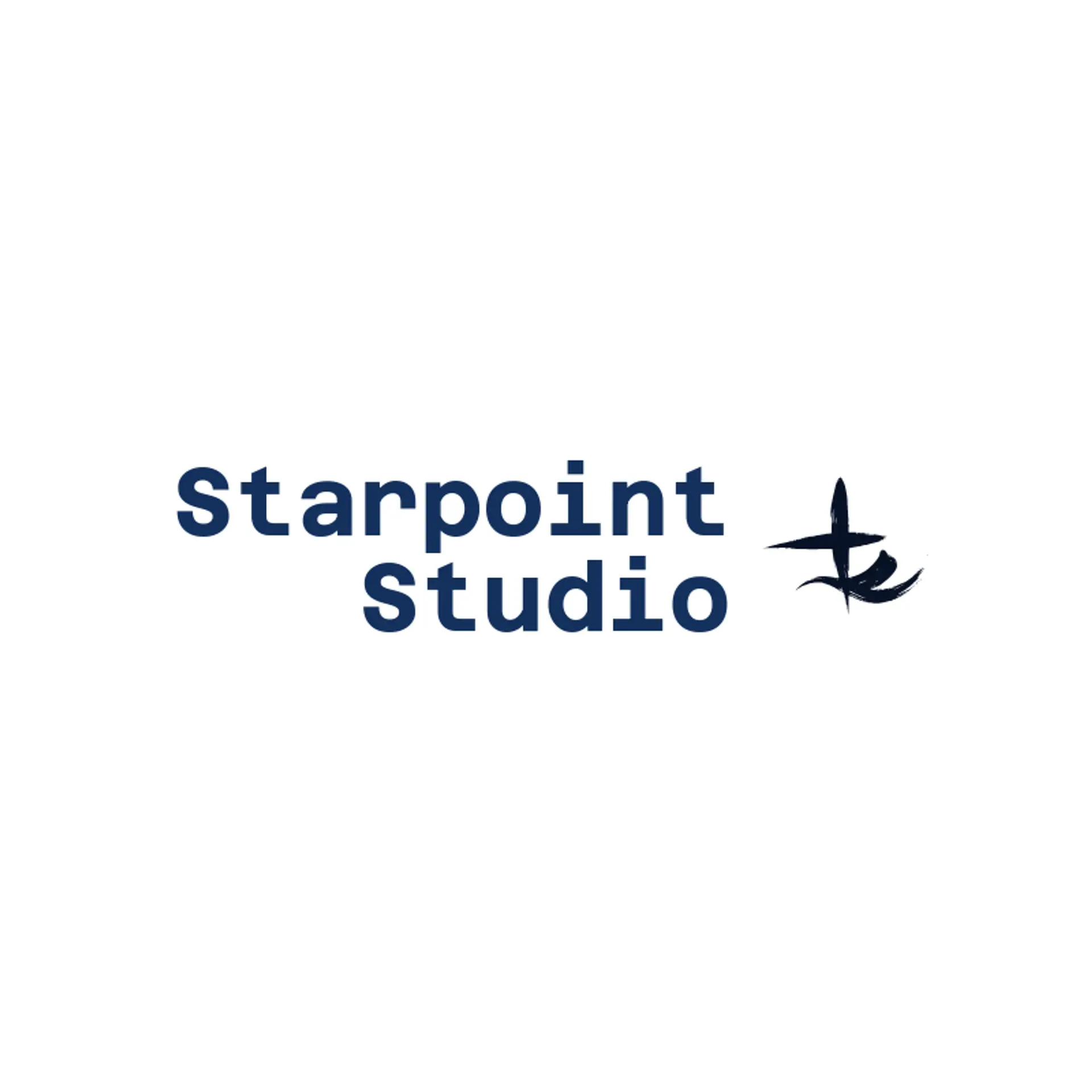 Starpoint Studio logo for negative space