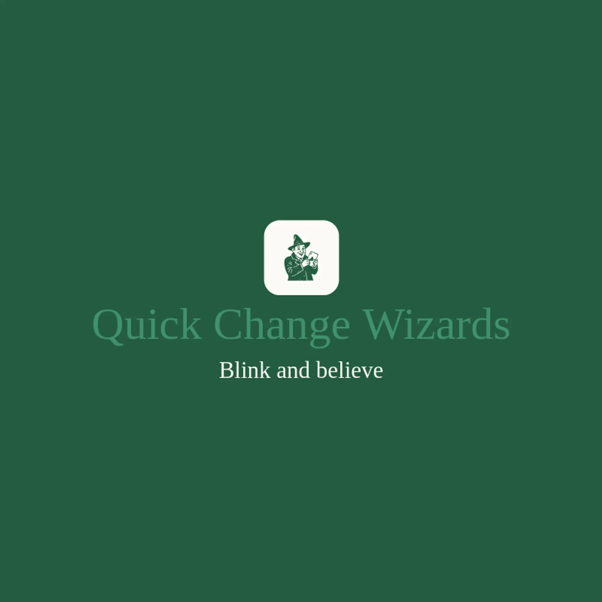 Quick Change Wizards logo for magician